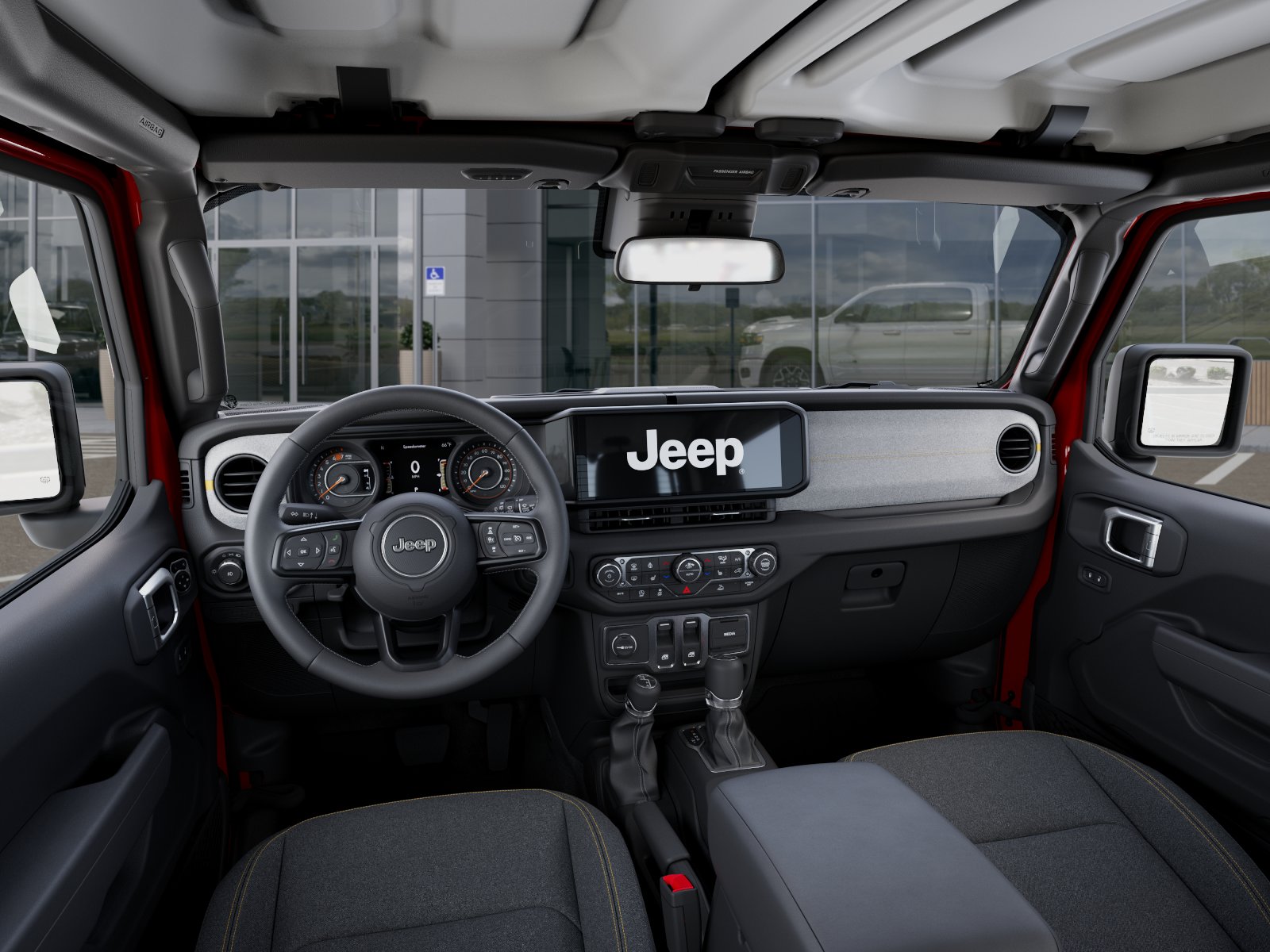 New 2026 Firecracker Red Clear-Coat Exterior Paint Jeep Sport S image 64