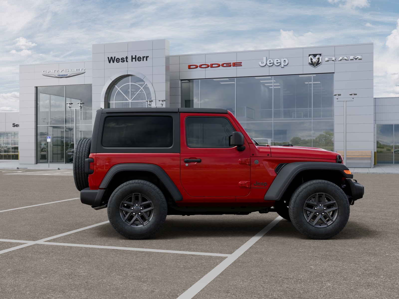 New 2026 Firecracker Red Clear-Coat Exterior Paint Jeep Sport S image 71