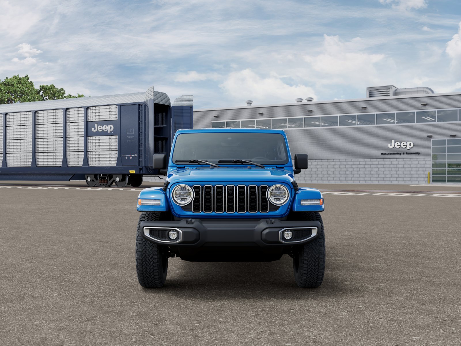 New 2026 Hydro Blue Pearl-Coat Exterior Paint Jeep Sahara image 6