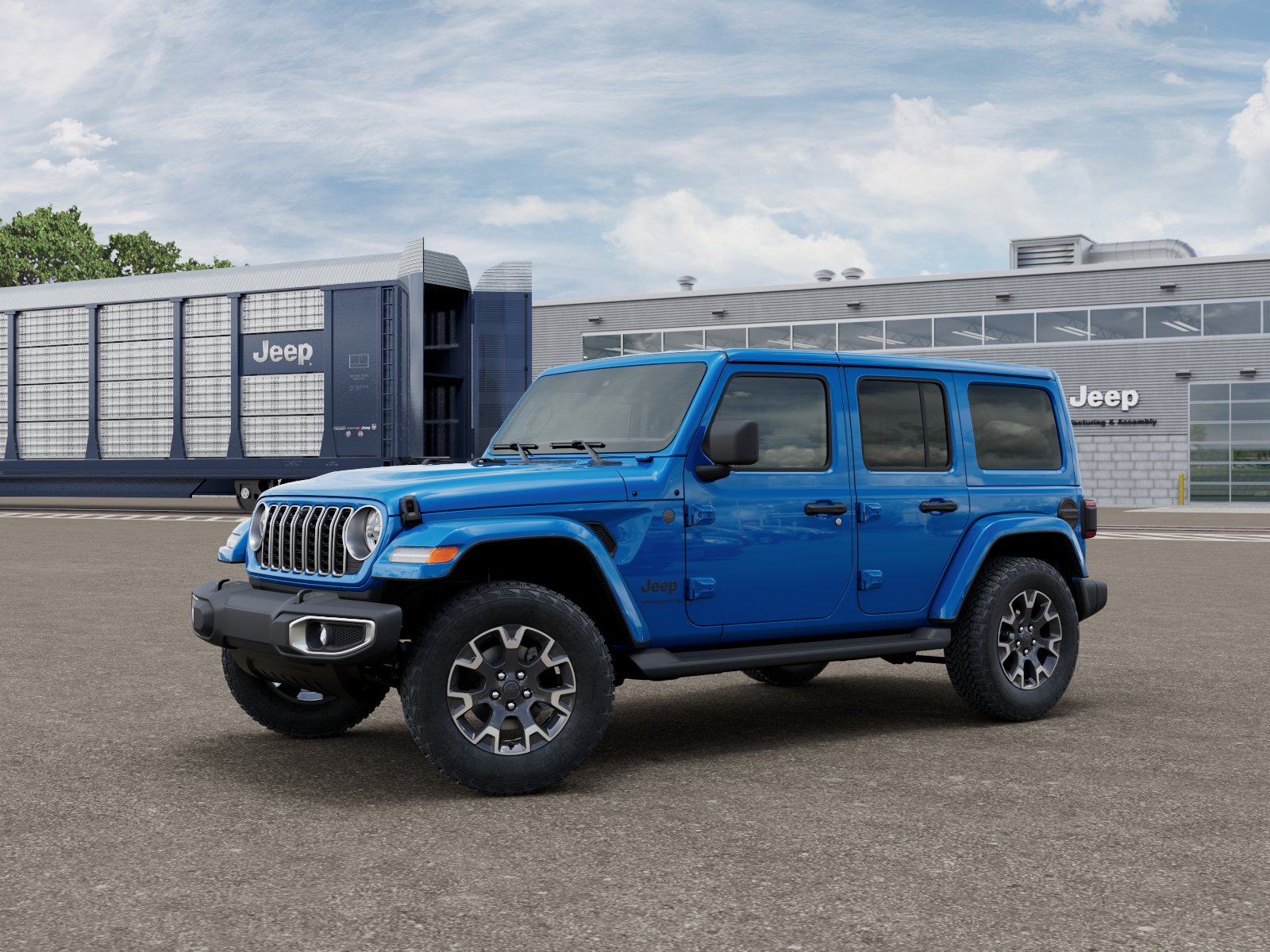 New 2026 Hydro Blue Pearl-Coat Exterior Paint Jeep Sahara image 2