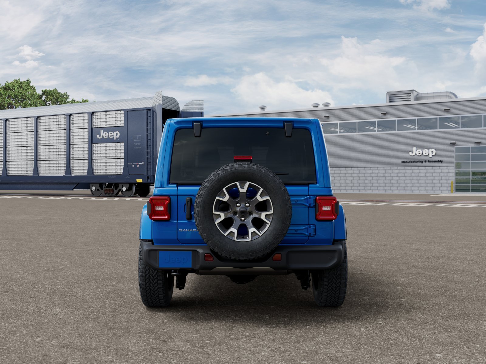 New 2026 Hydro Blue Pearl-Coat Exterior Paint Jeep Sahara image 7