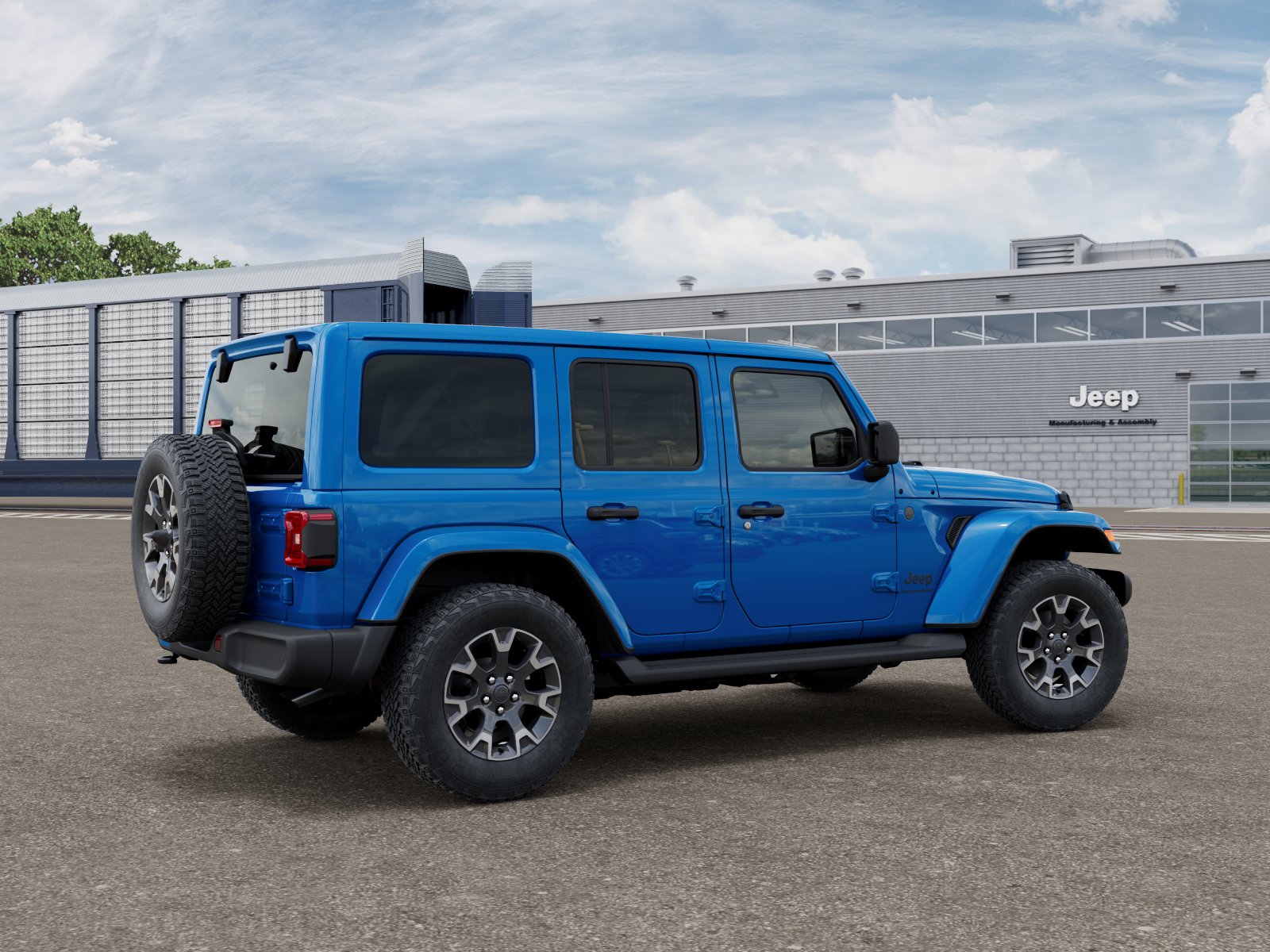 New 2026 Hydro Blue Pearl-Coat Exterior Paint Jeep Sahara image 4