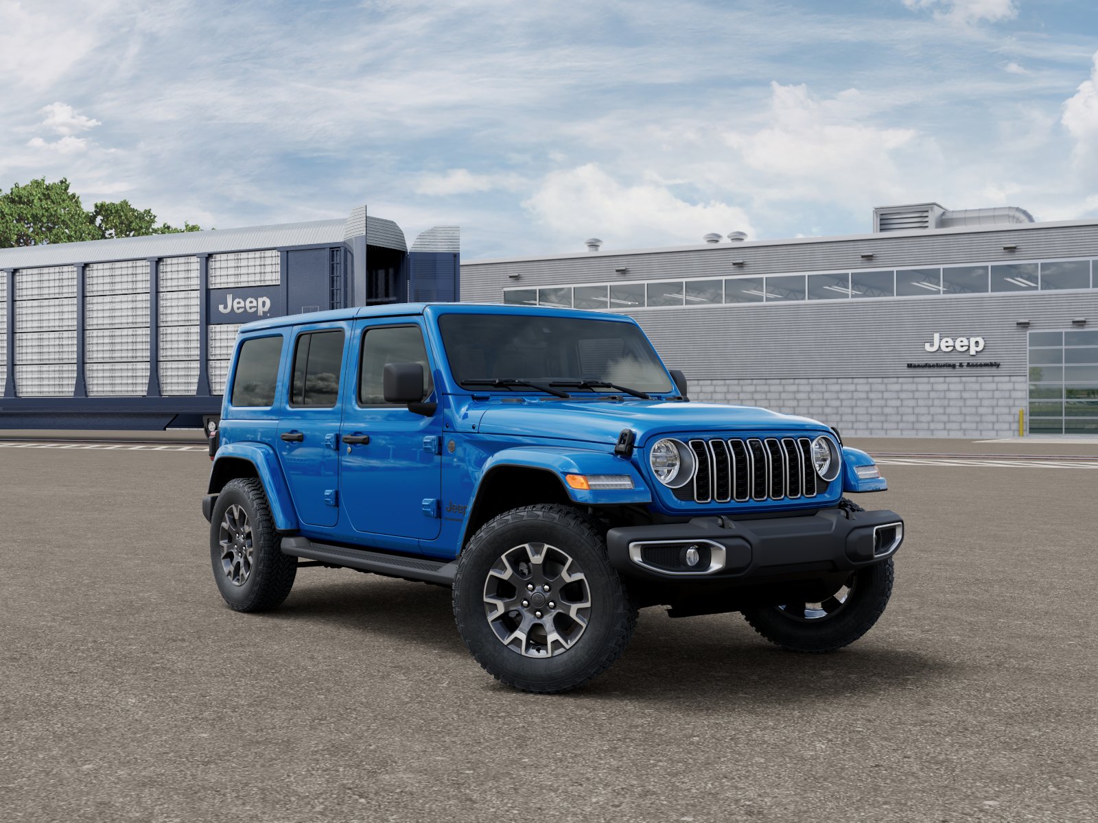 New 2026 Hydro Blue Pearl-Coat Exterior Paint Jeep Sahara image 5