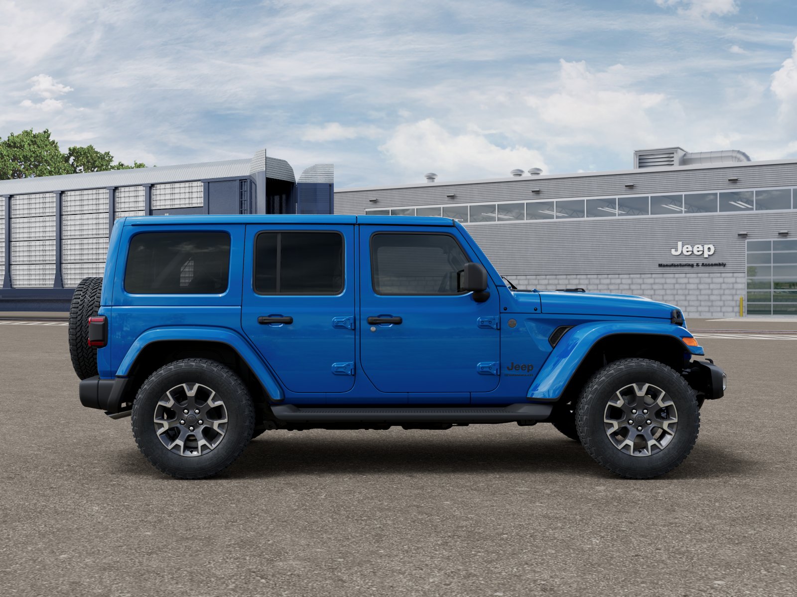 New 2026 Hydro Blue Pearl-Coat Exterior Paint Jeep Sahara image 21