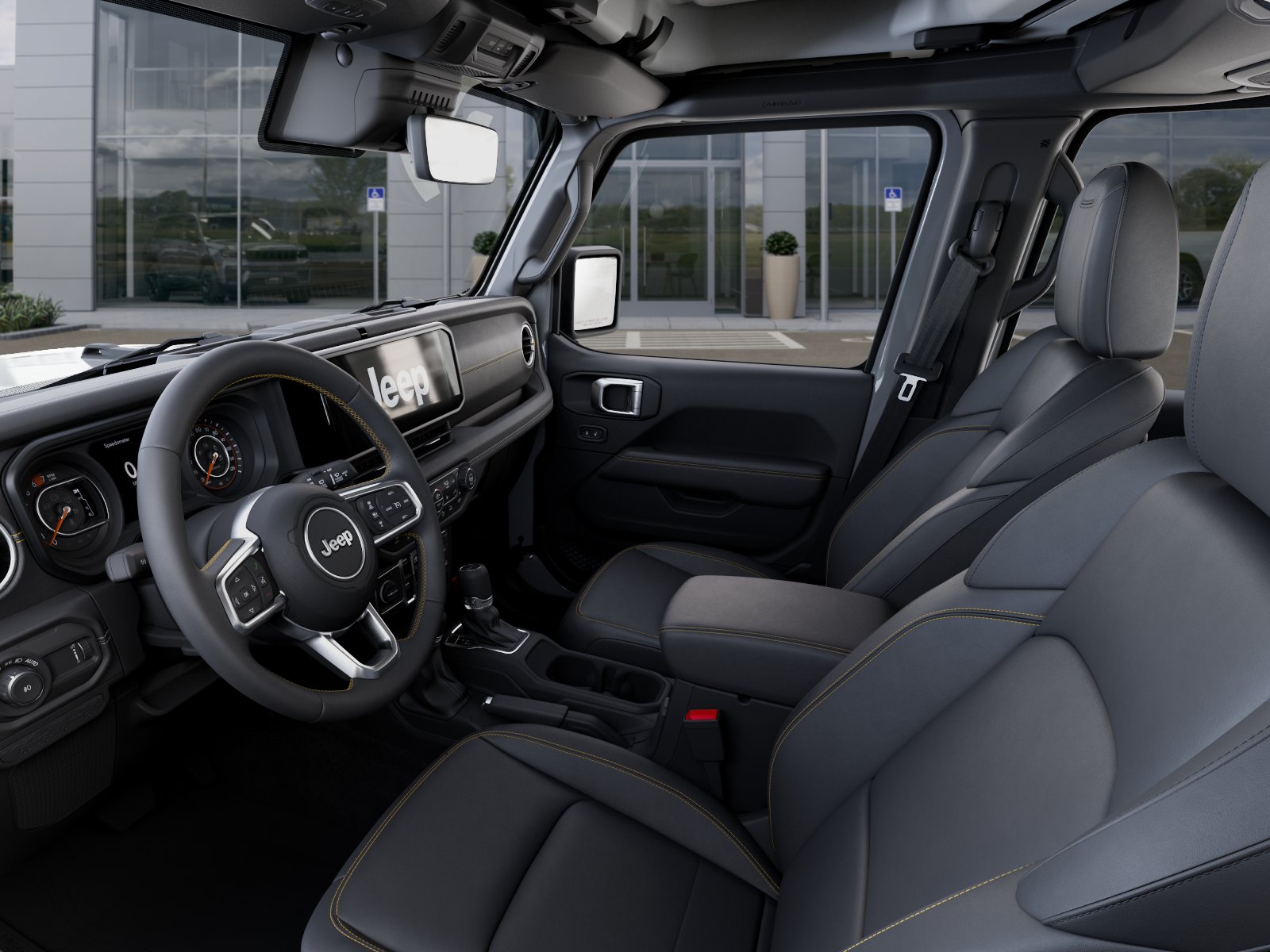 New 2026 Bright White Clearcoat Jeep Sahara image 48