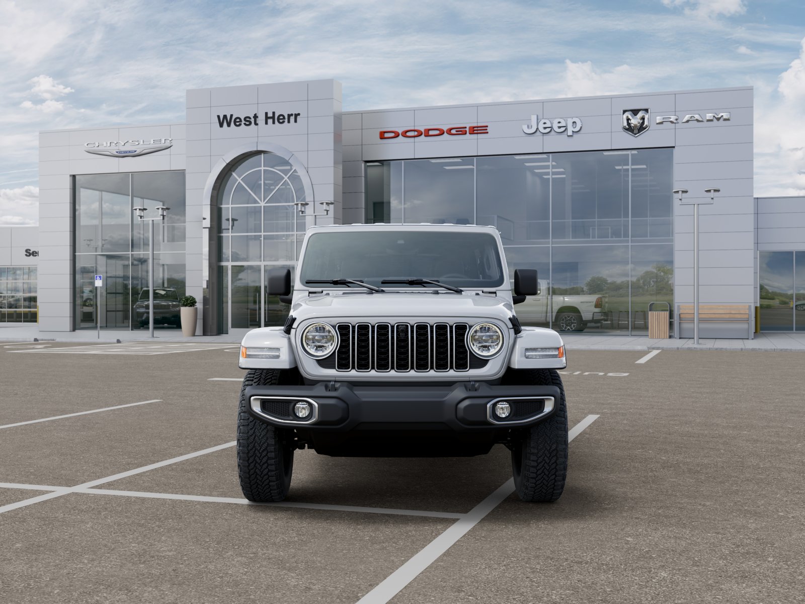 New 2026 Bright White Clear-Coat Exterior Paint Jeep WRANGLER 4-DOOR SAHARA image 106
