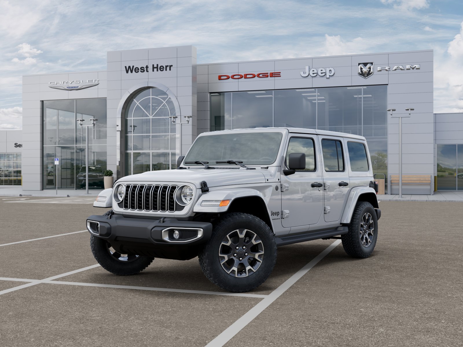 New 2026 Bright White Clear-Coat Exterior Paint Jeep WRANGLER 4-DOOR SAHARA image 101