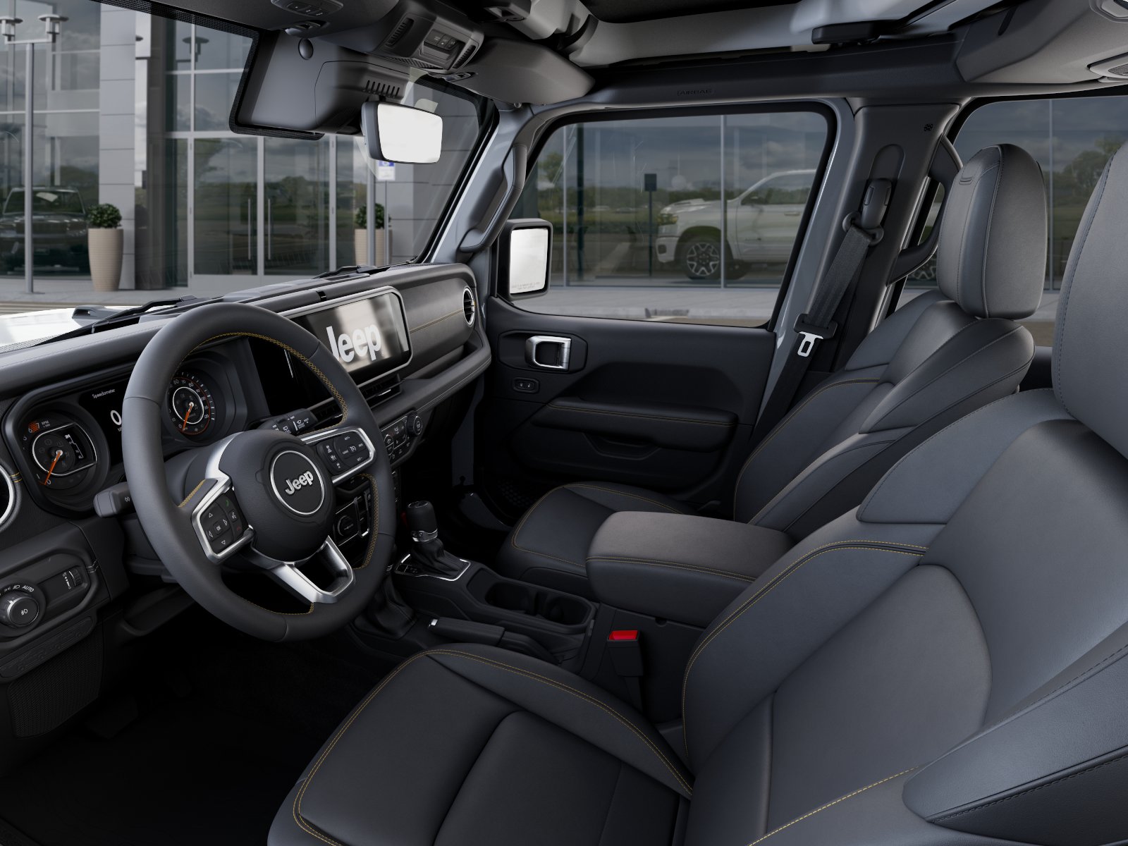 New 2026 Bright White Clear-Coat Exterior Paint Jeep WRANGLER 4-DOOR SAHARA image 122