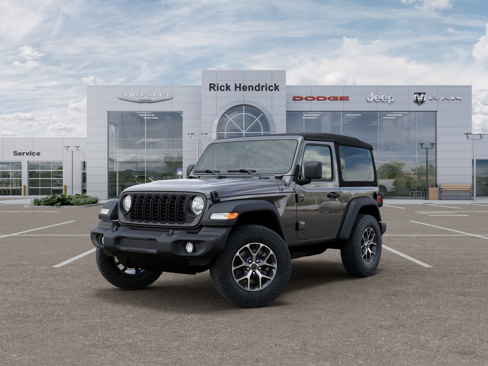New 2026 Granite Crystal Metallic Clear-Coat Exterior Paint Jeep Sport S image 36