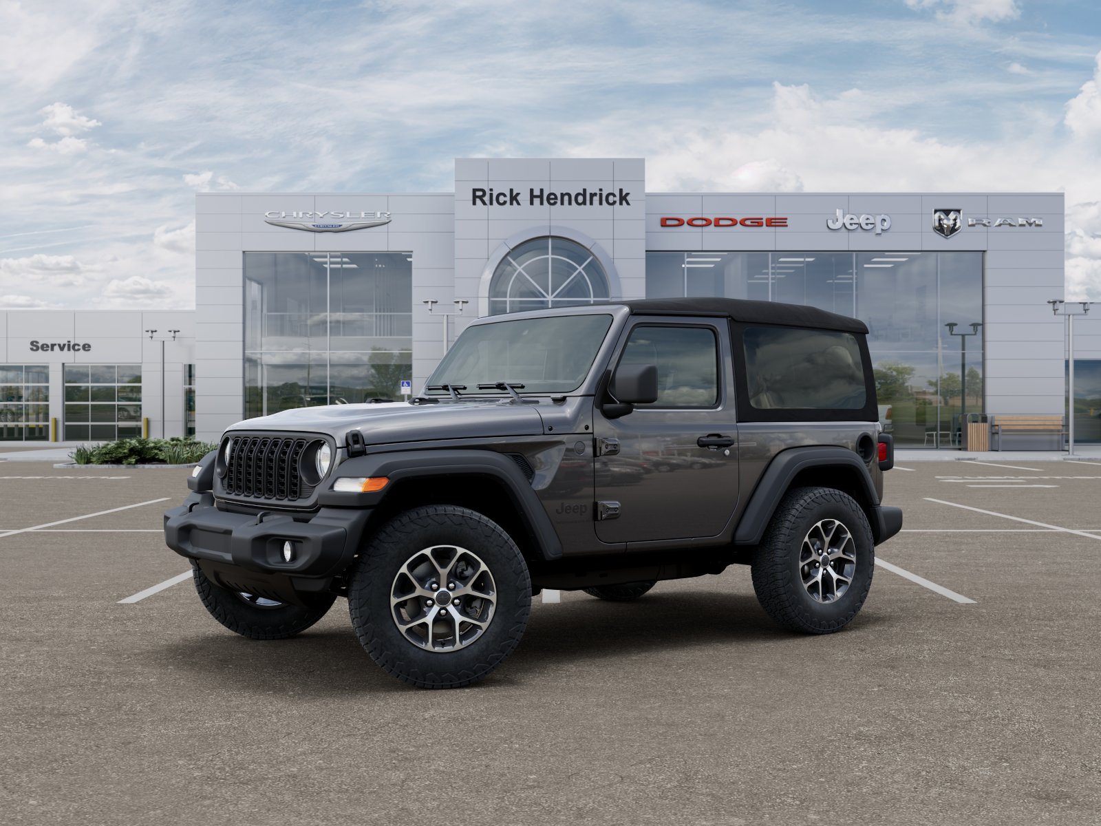 New 2026 Granite Crystal Metallic Clear-Coat Exterior Paint Jeep Sport S image 37