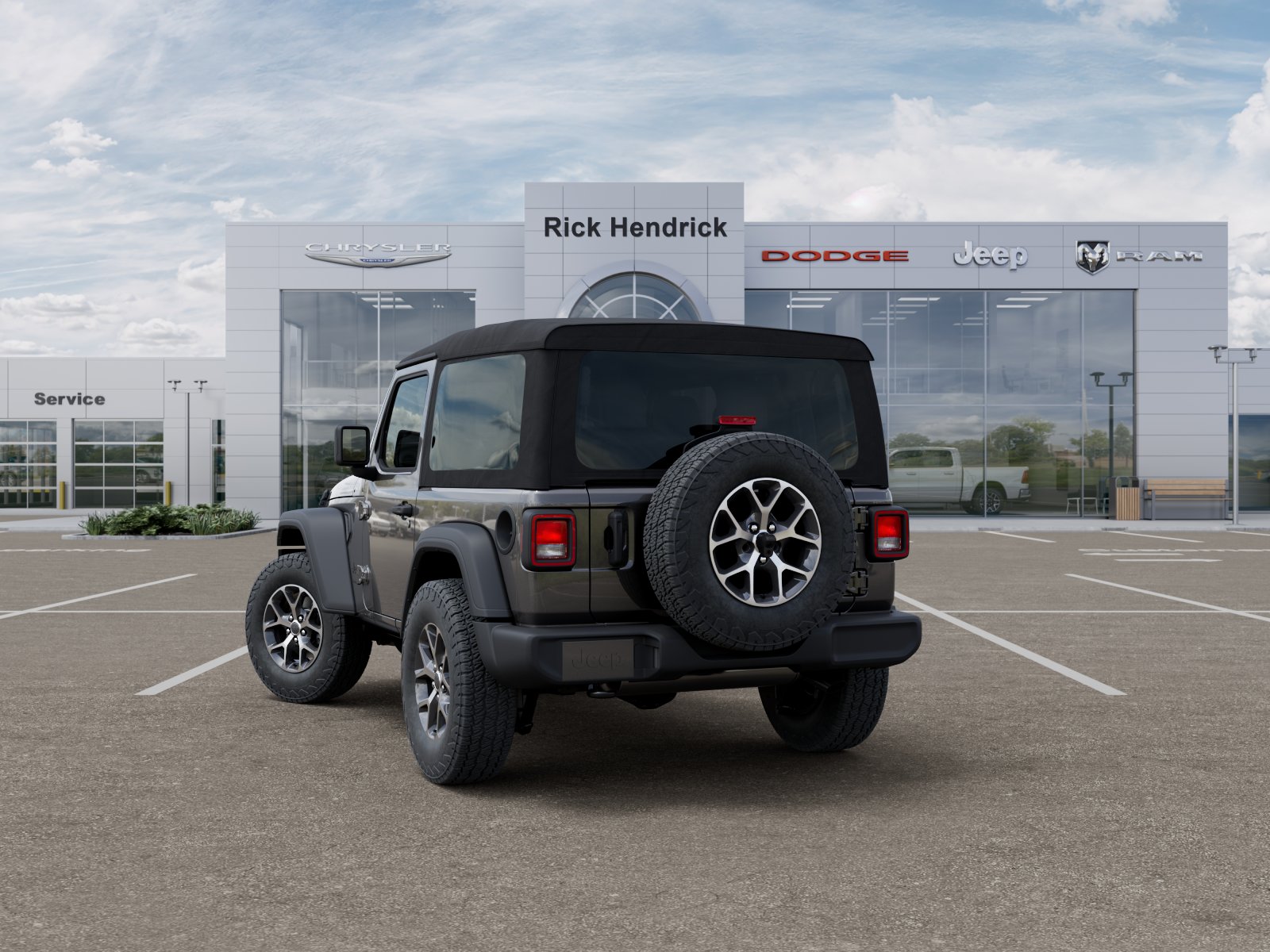 New 2026 Granite Crystal Metallic Clear-Coat Exterior Paint Jeep Sport S image 38