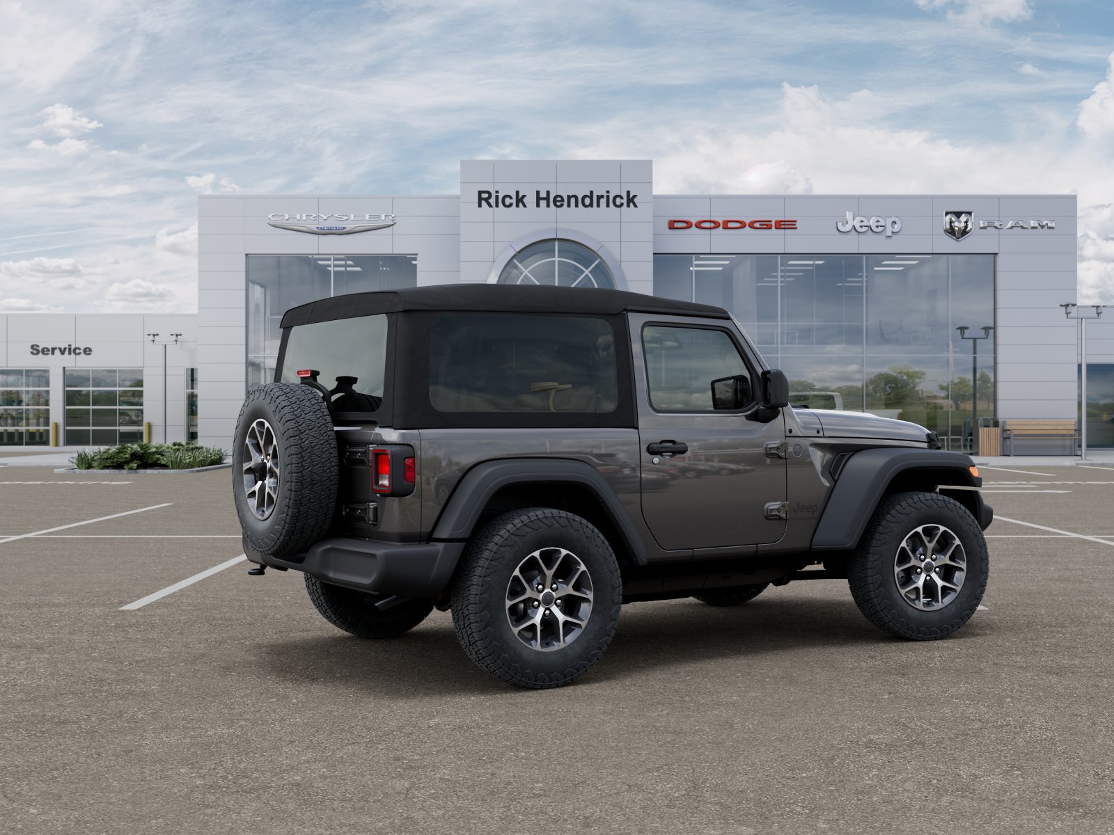 New 2026 Granite Crystal Metallic Clear-Coat Exterior Paint Jeep Sport S image 39