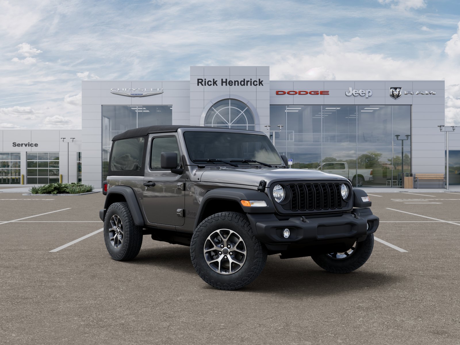 New 2026 Granite Crystal Metallic Clear-Coat Exterior Paint Jeep Sport S image 35