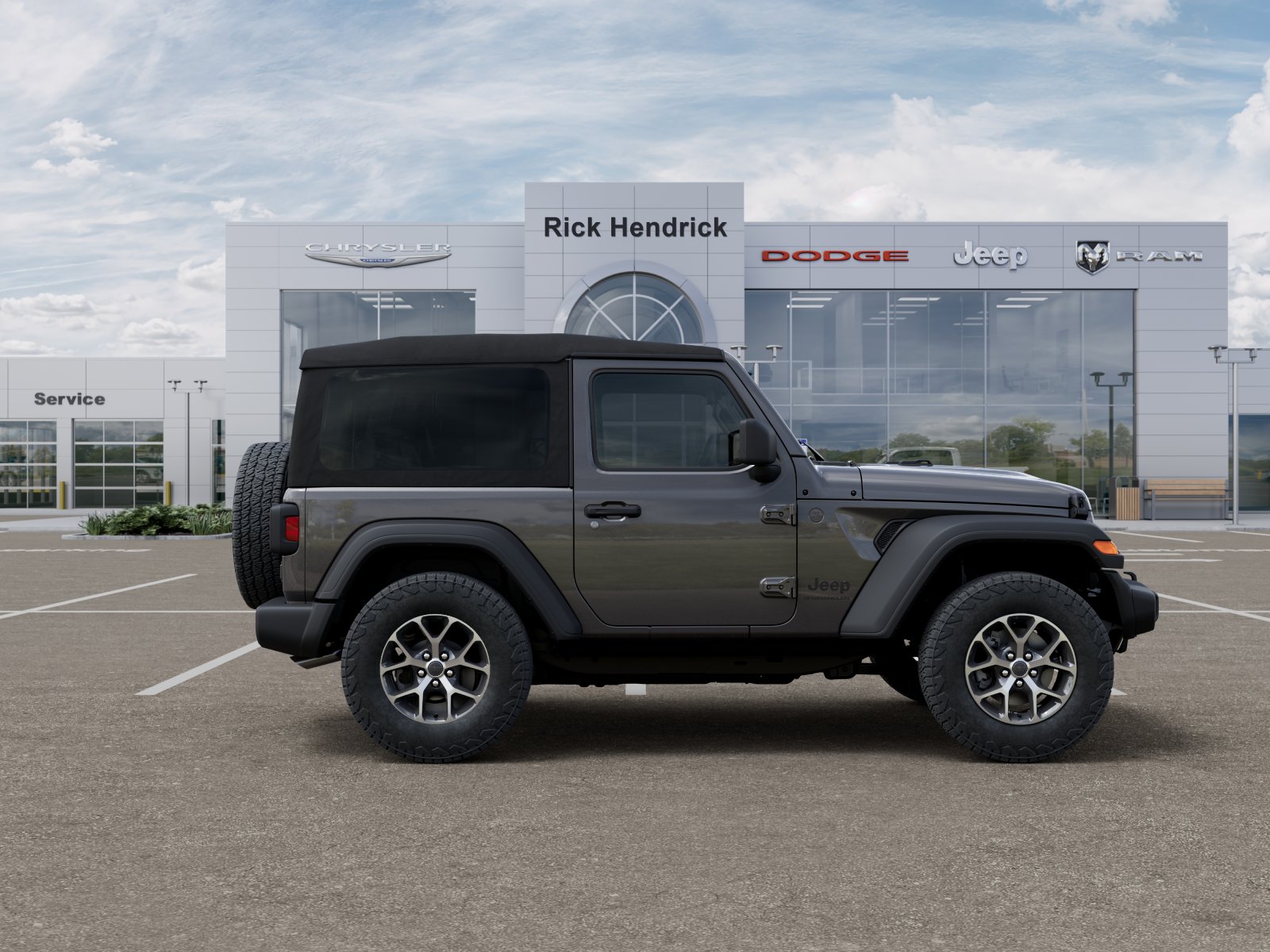 New 2026 Granite Crystal Metallic Clear-Coat Exterior Paint Jeep Sport S image 55