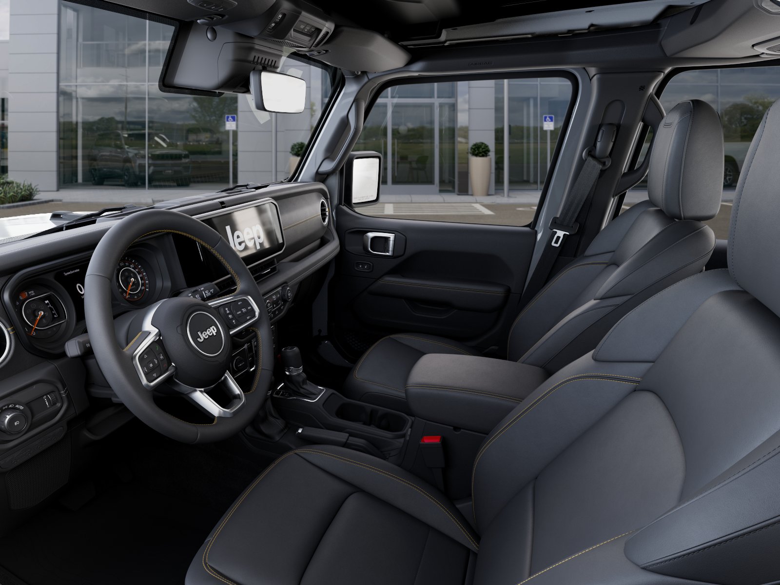 New 2026 Bright White Clearcoat Jeep Sahara image 48