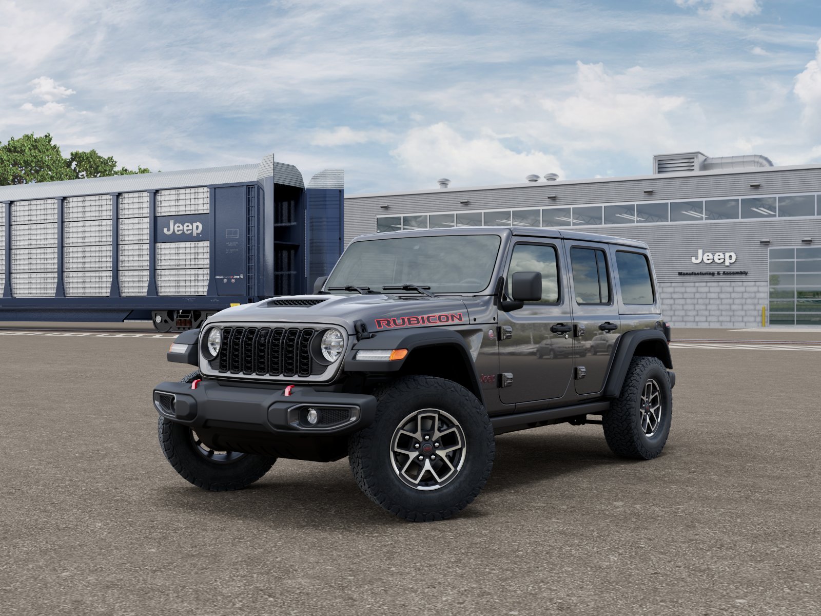 New 2026 Granite Crystal Metallic Clear-Coat Exterior Paint Jeep Rubicon image 18