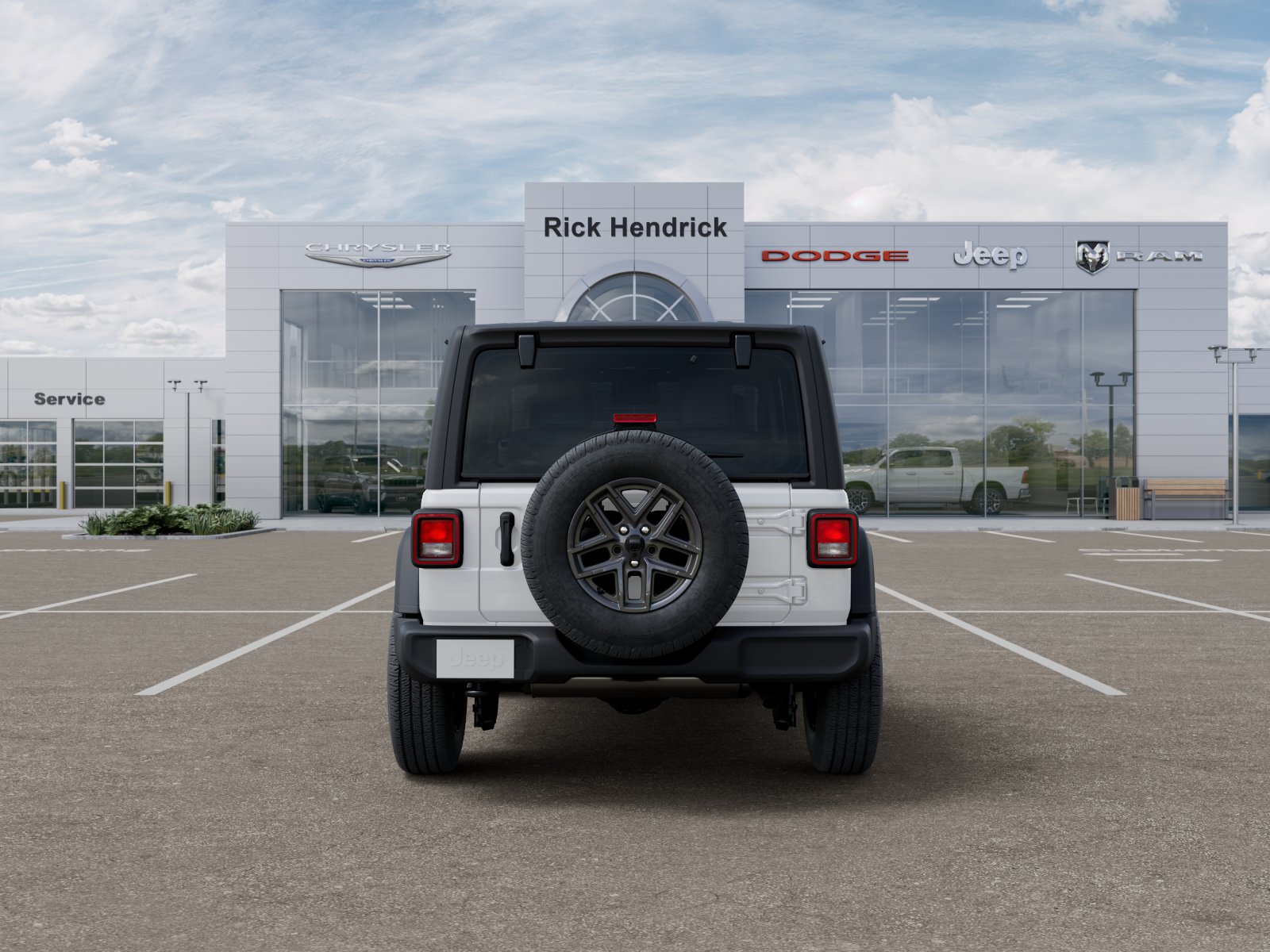 New 2026 Bright White Clear-Coat Exterior Paint Jeep Sport image 41