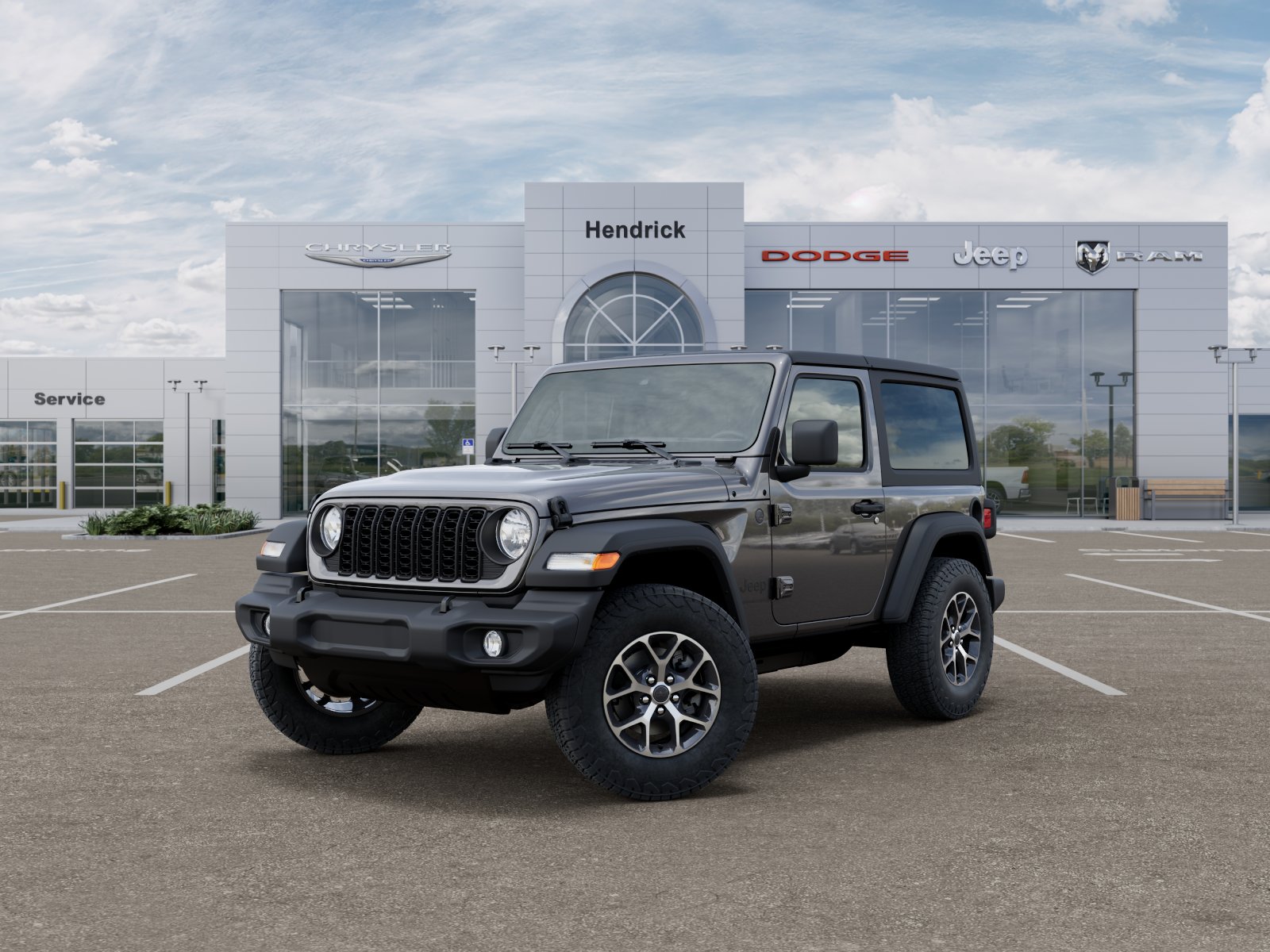 New 2026 Granite Crystal Metallic Clear-Coat Exterior Paint Jeep Sport S image 35