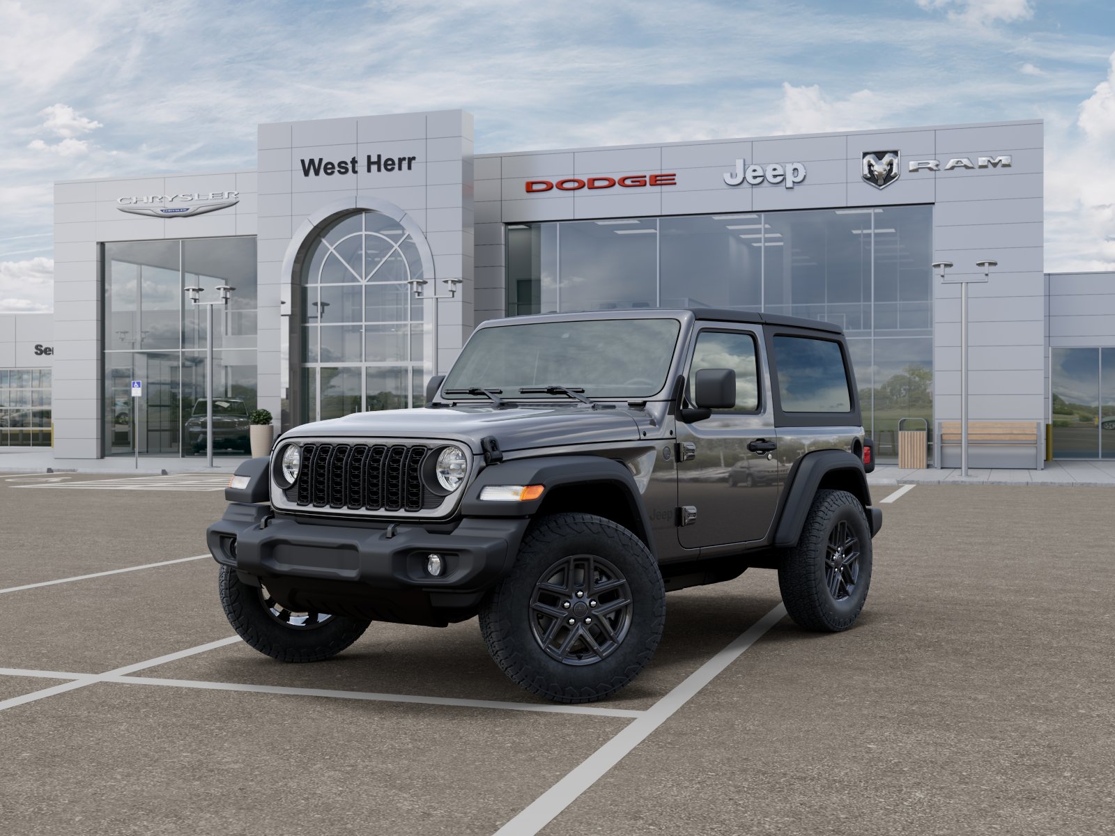 New 2026 Granite Crystal Metallic Clear-Coat Exterior Paint Jeep Sport S image 51
