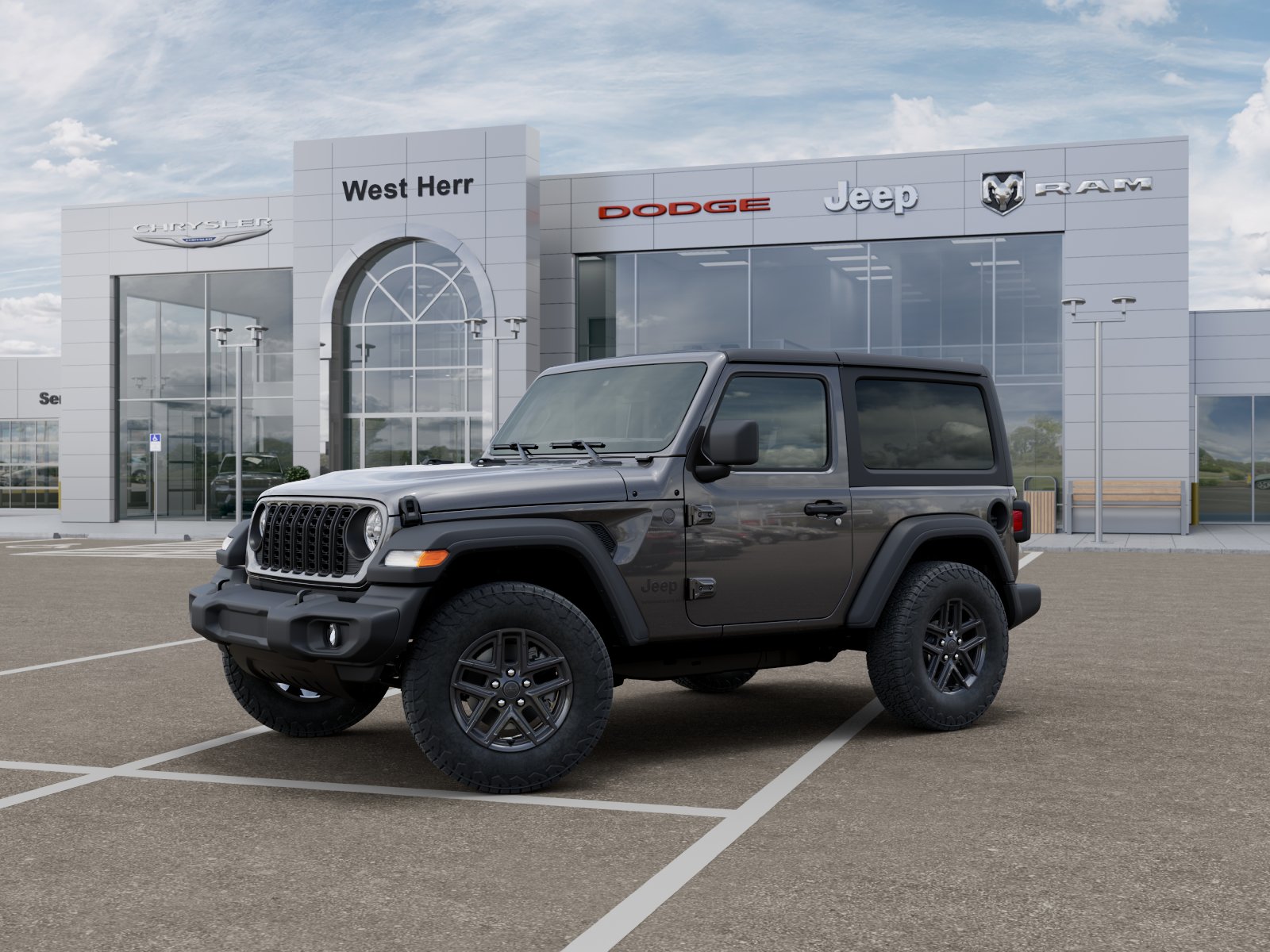 New 2026 Granite Crystal Metallic Clear-Coat Exterior Paint Jeep Sport S image 52