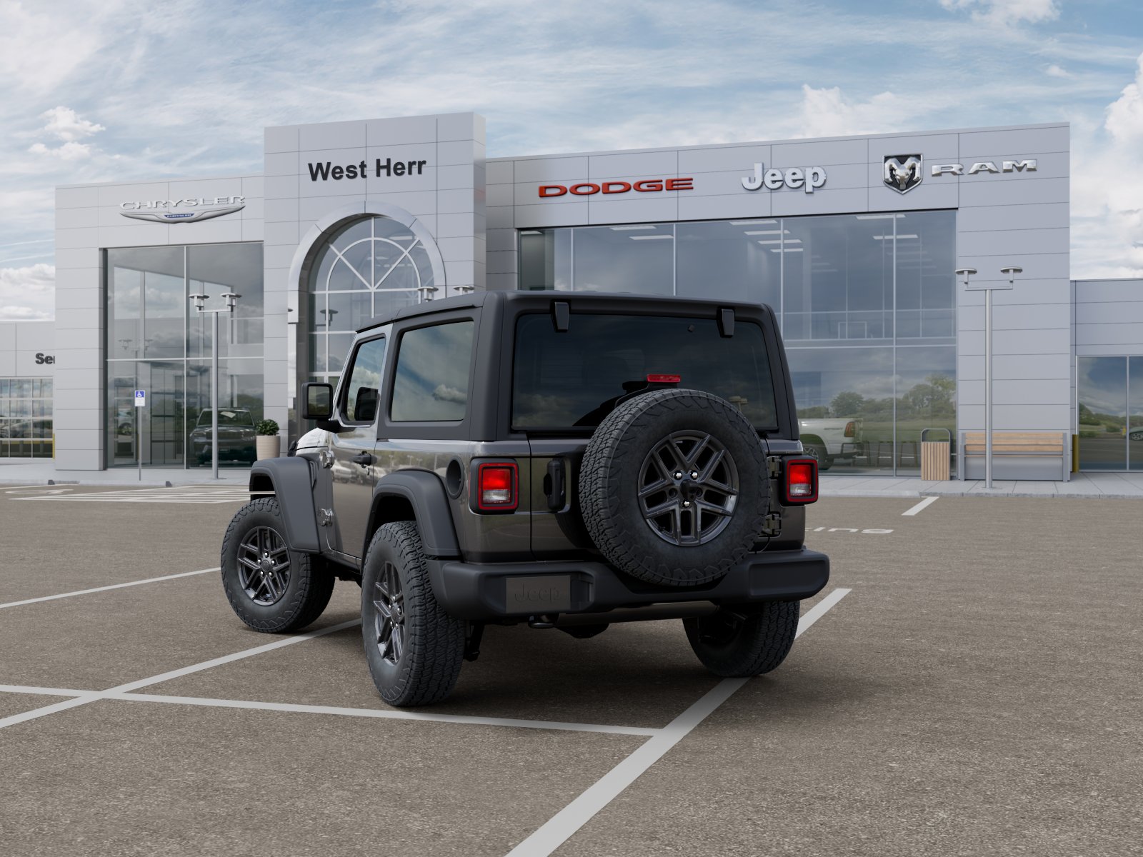 New 2026 Granite Crystal Metallic Clear-Coat Exterior Paint Jeep Sport S image 53
