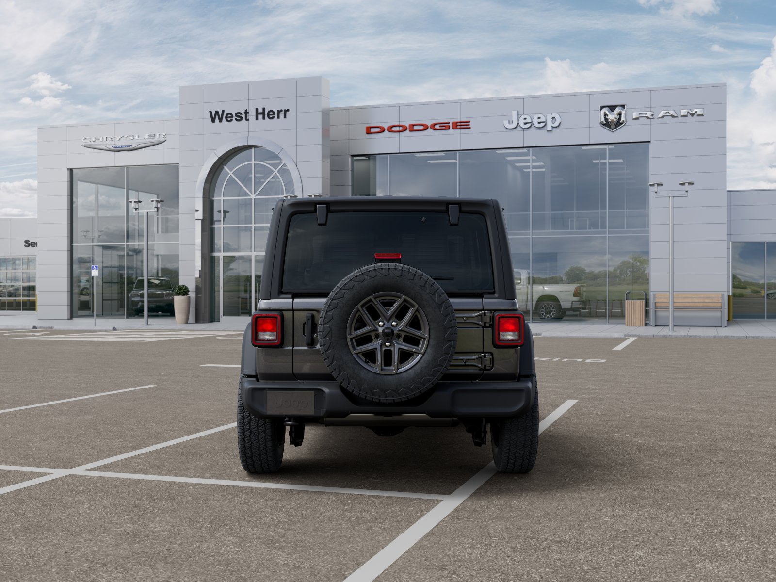 New 2026 Granite Crystal Metallic Clear-Coat Exterior Paint Jeep Sport S image 57