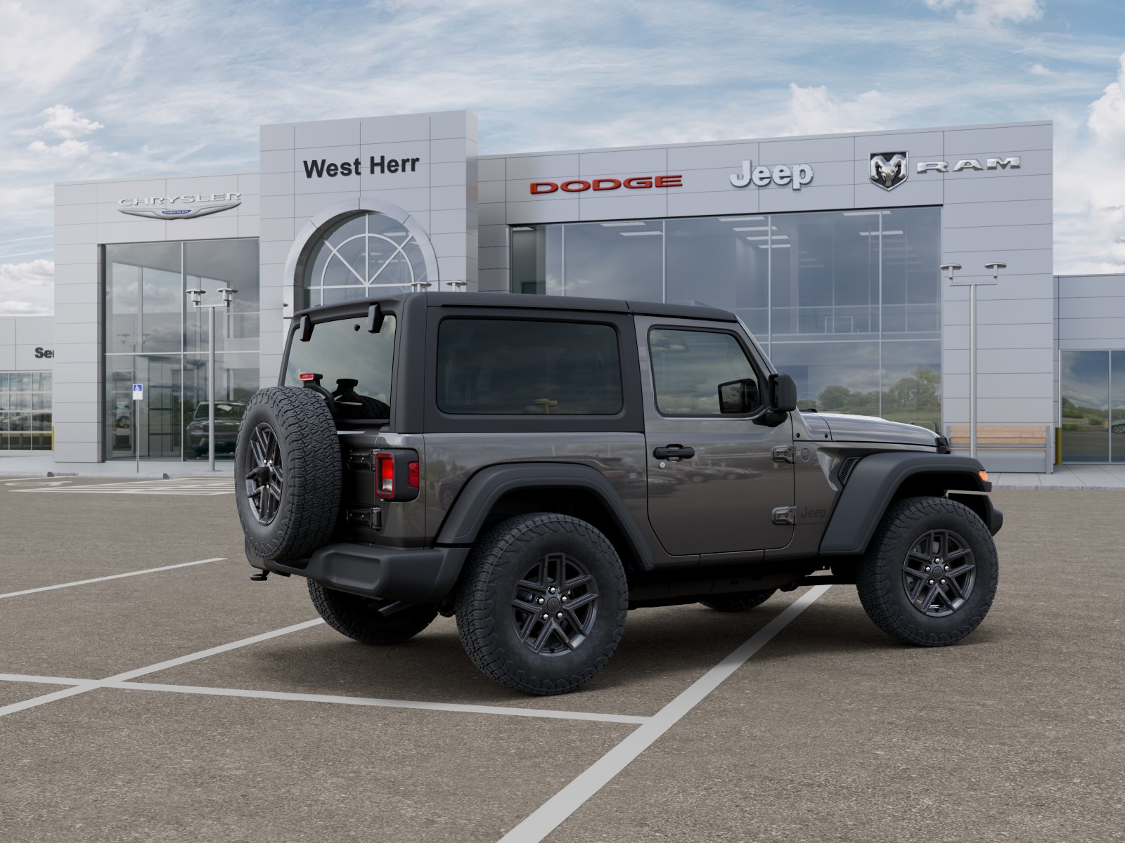 New 2026 Granite Crystal Metallic Clear-Coat Exterior Paint Jeep Sport S image 54