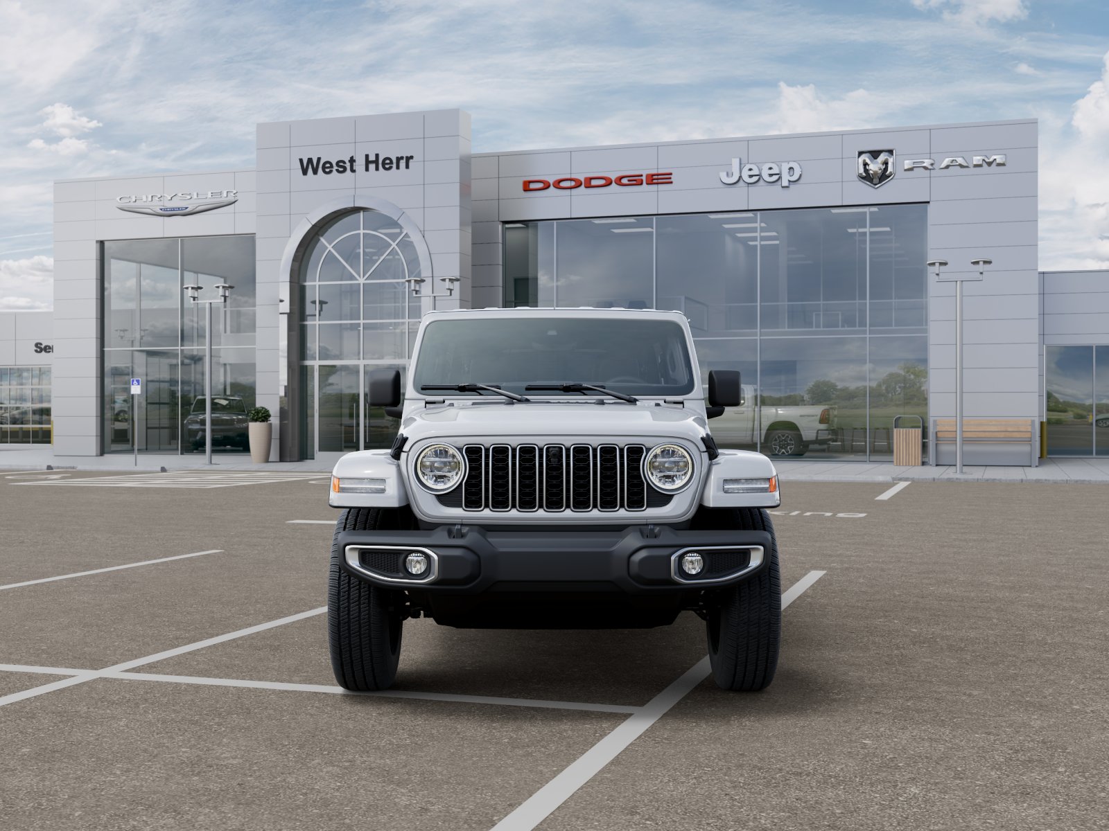 New 2026 Bright White Clear-Coat Exterior Paint Jeep WRANGLER 4-DOOR SAHARA image 106