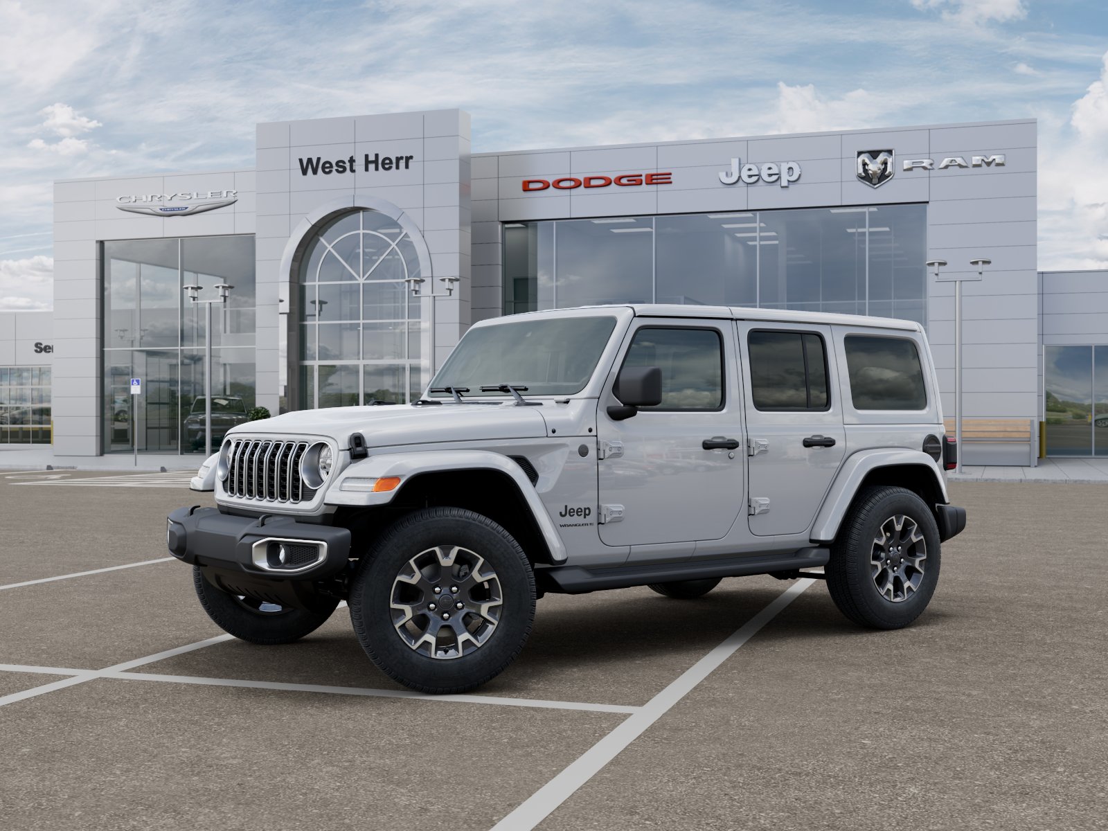 New 2026 Bright White Clear-Coat Exterior Paint Jeep WRANGLER 4-DOOR SAHARA image 102