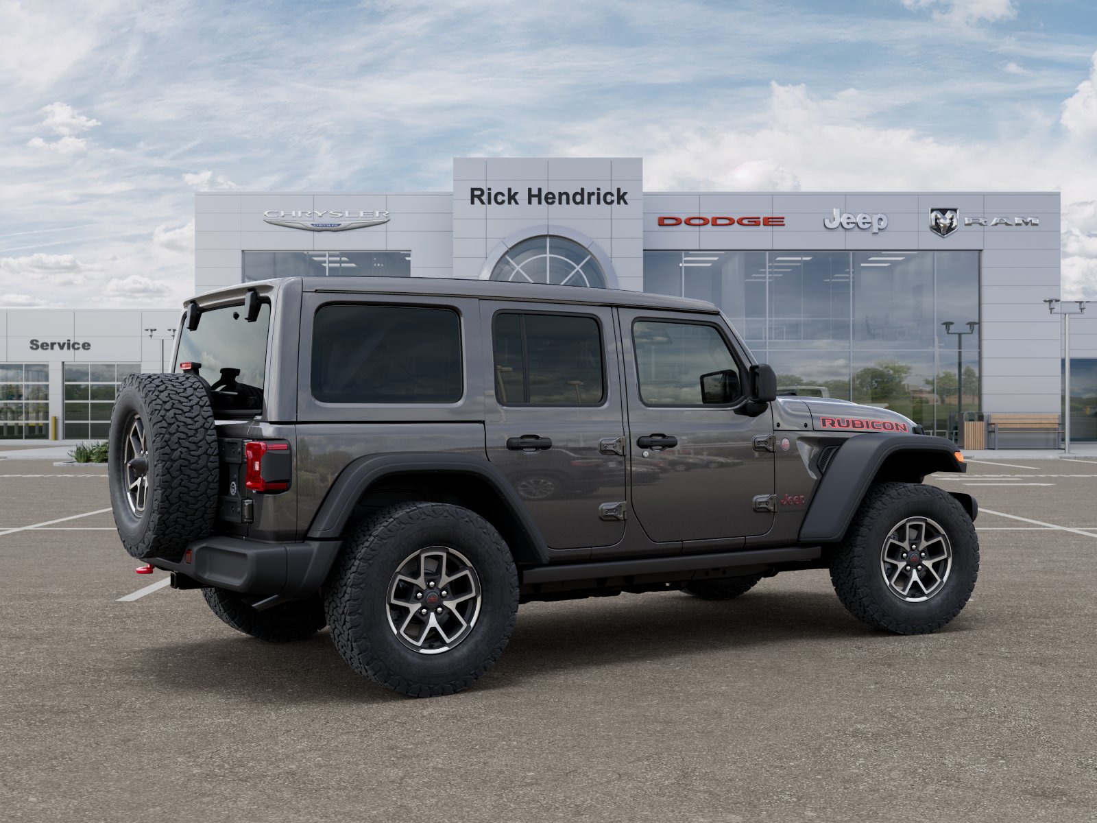New 2026 Granite Crystal Metallic Clear-Coat Exterior Paint Jeep Rubicon image 4