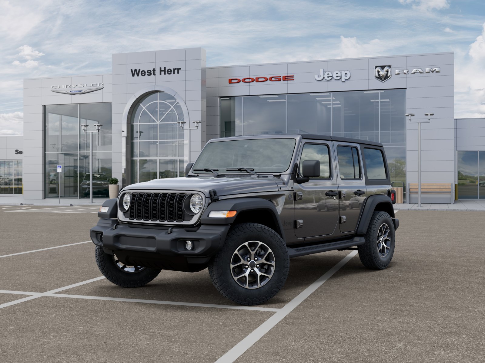 New 2026 Granite Crystal Metallic Clear-Coat Exterior Paint Jeep Sport S image 51