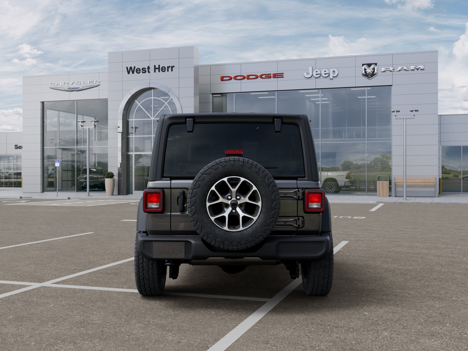 New 2026 Granite Crystal Metallic Clear-Coat Exterior Paint Jeep Sport S image 57