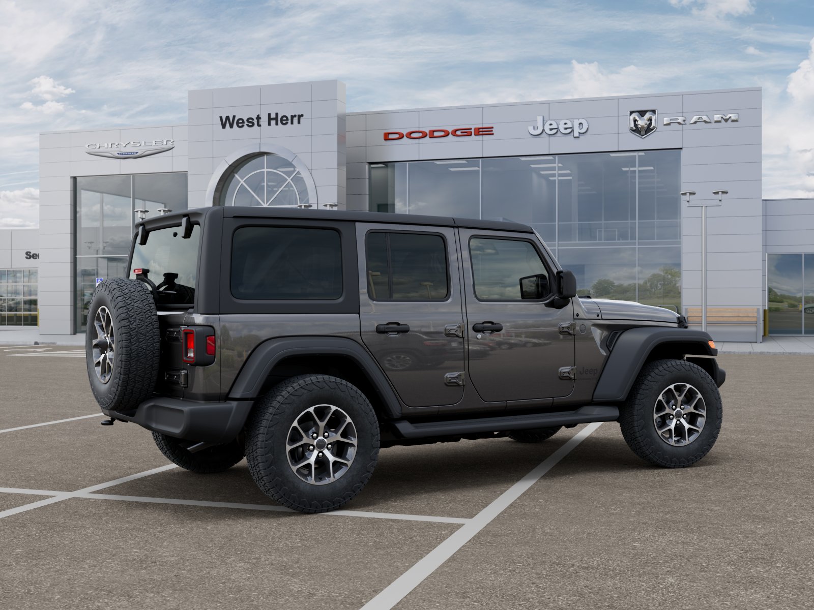 New 2026 Granite Crystal Metallic Clear-Coat Exterior Paint Jeep Sport S image 54