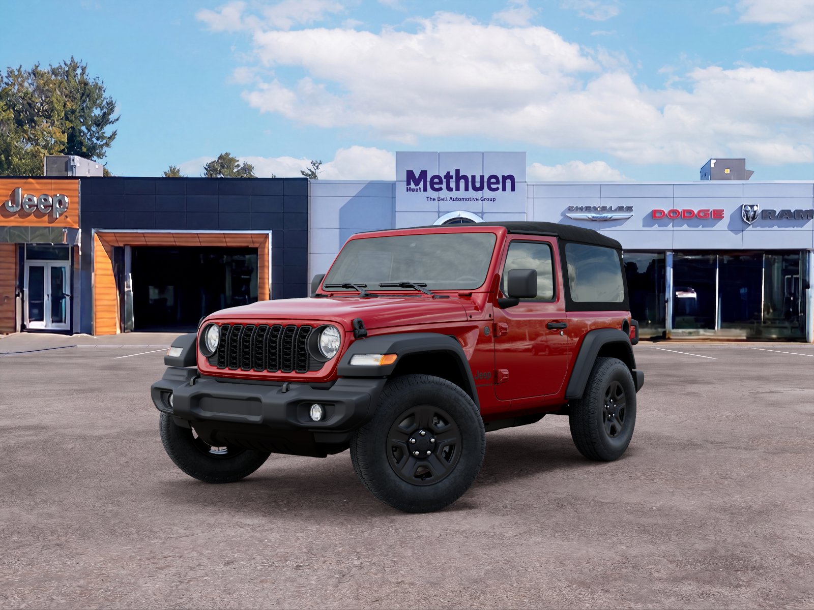 New 2026 Firecracker Red Clear-Coat Exterior Paint Jeep Sport image 16