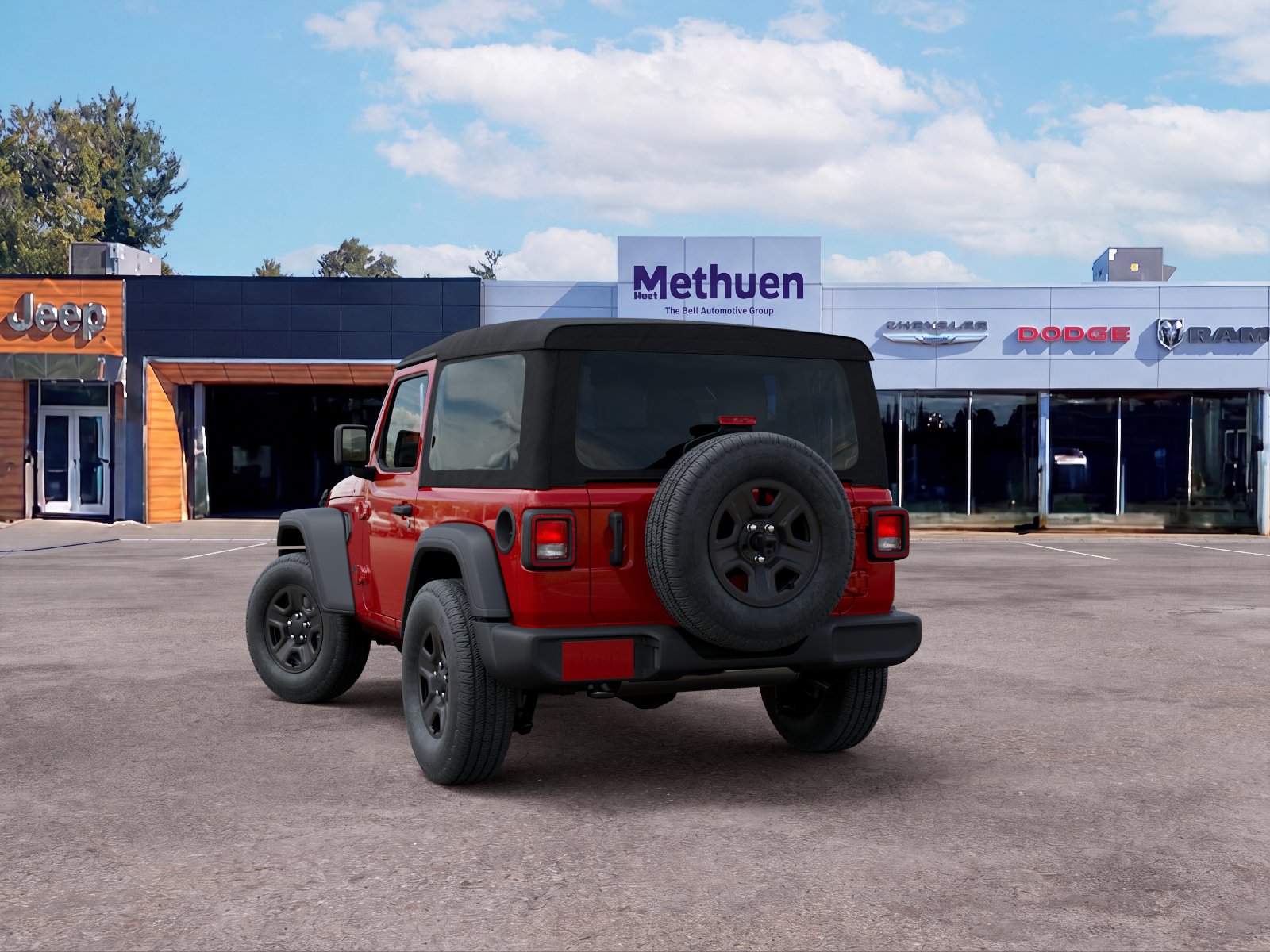 New 2026 Firecracker Red Clear-Coat Exterior Paint Jeep Sport image 18