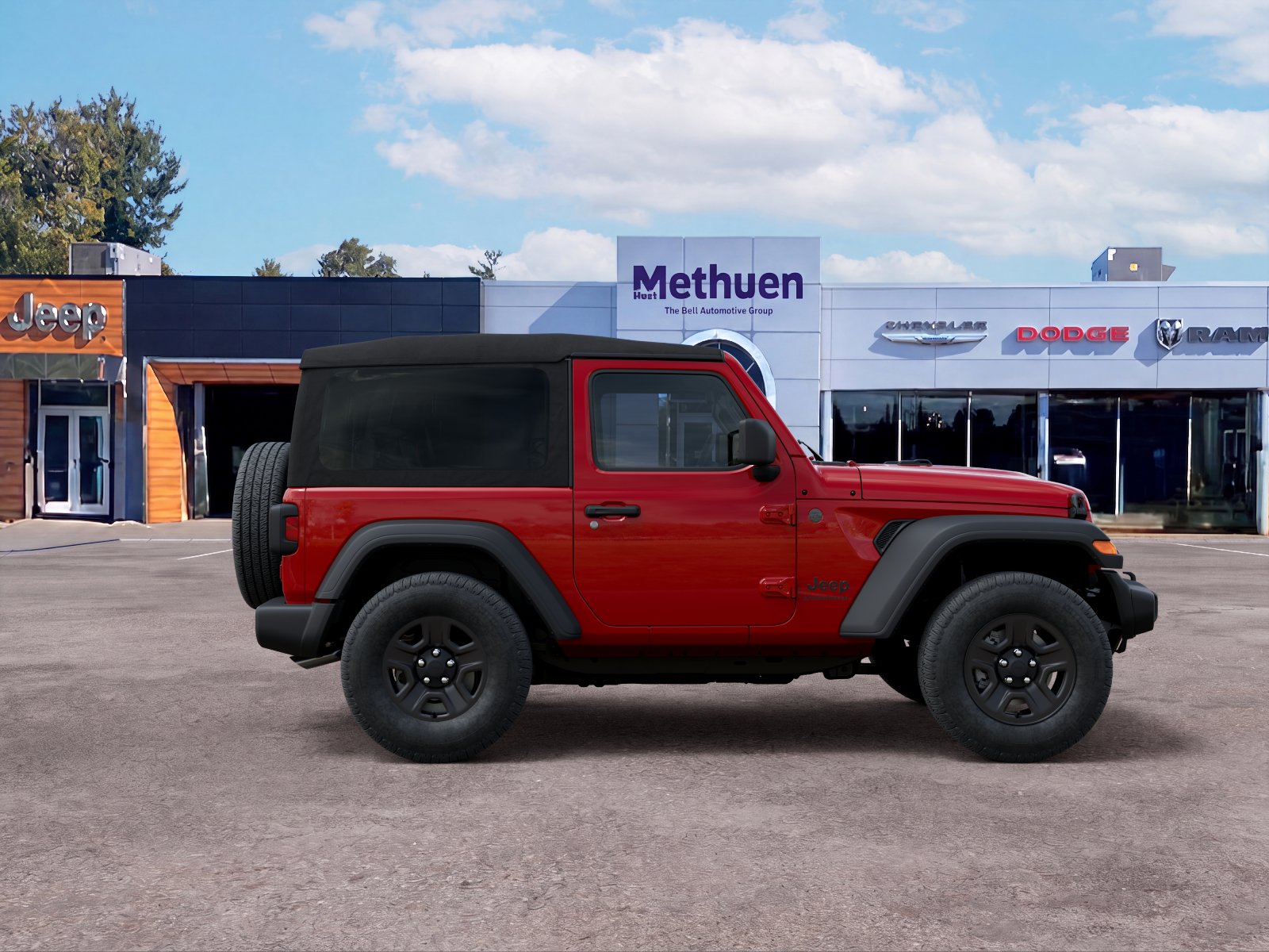 New 2026 Firecracker Red Clear-Coat Exterior Paint Jeep Sport image 36