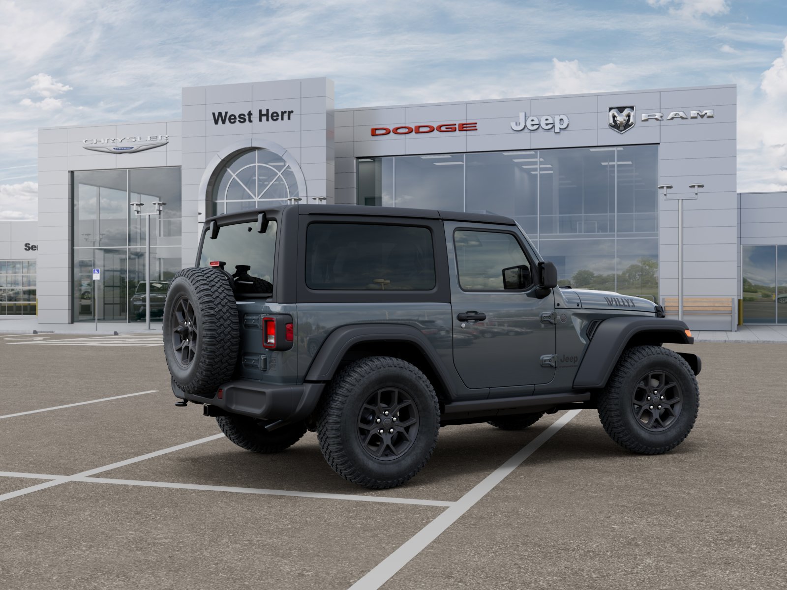 New 2026 Anvil Clear-Coat Exterior Pain Jeep WRANGLER 2-DOOR WILLYS image 4