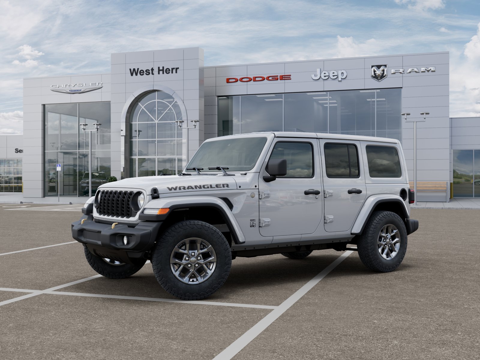 New 2026 Bright White Clear-Coat Exterior Paint Jeep WRANGLER 4-DOOR 85TH ANNIVERSA image 102
