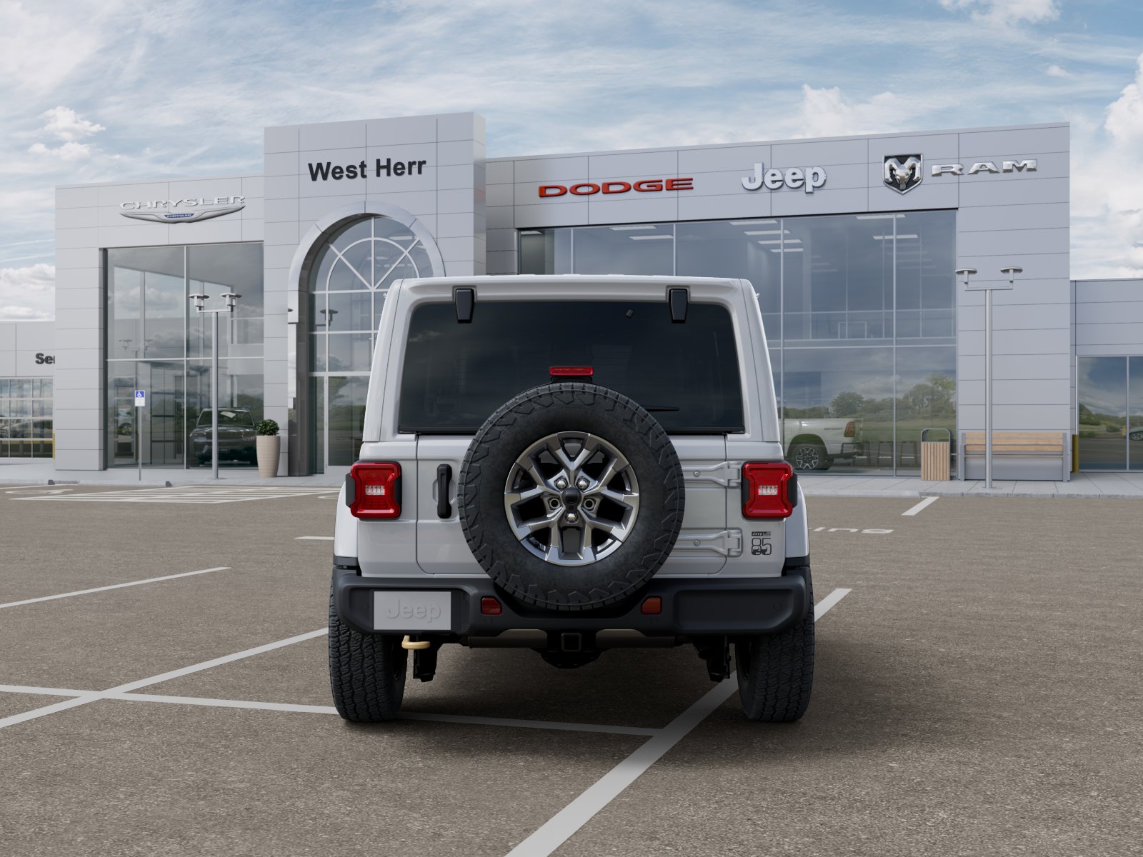 New 2026 Bright White Clear-Coat Exterior Paint Jeep WRANGLER 4-DOOR 85TH ANNIVERSA image 107