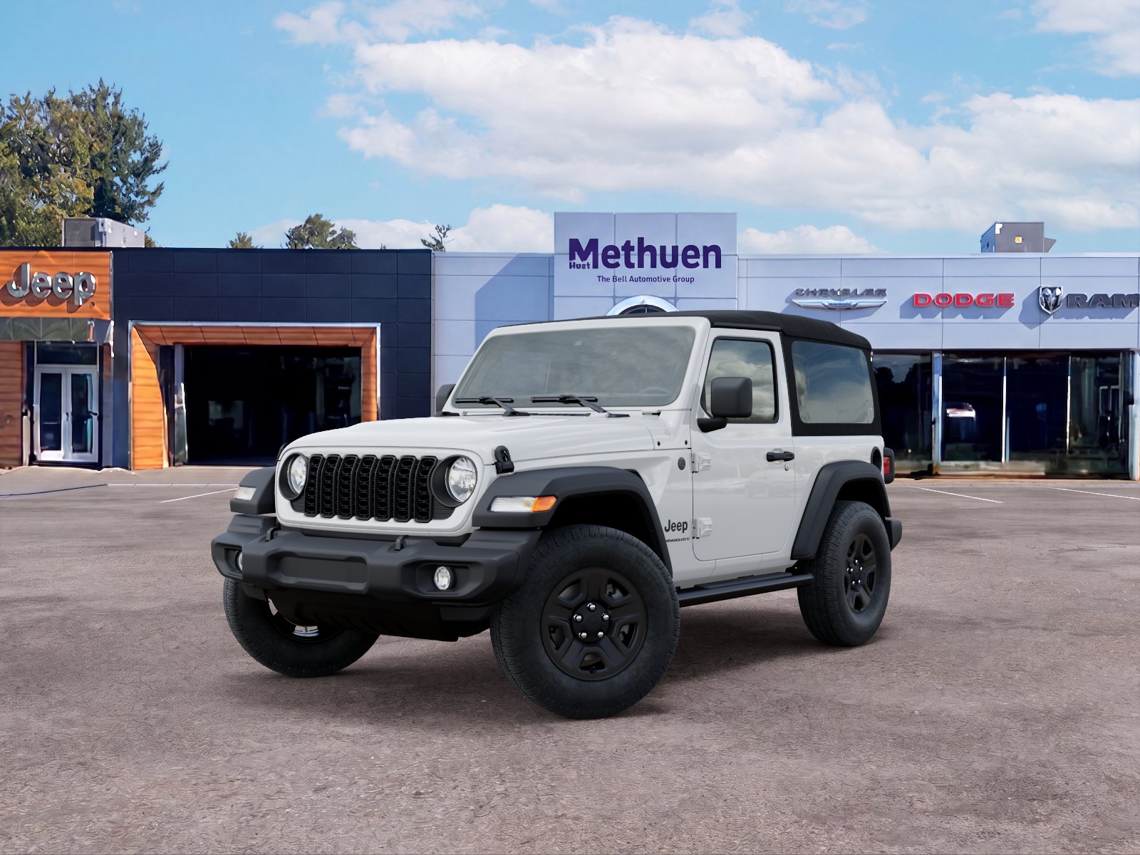 New 2026 Bright White Clear-Coat Exterior Paint Jeep Sport image 16