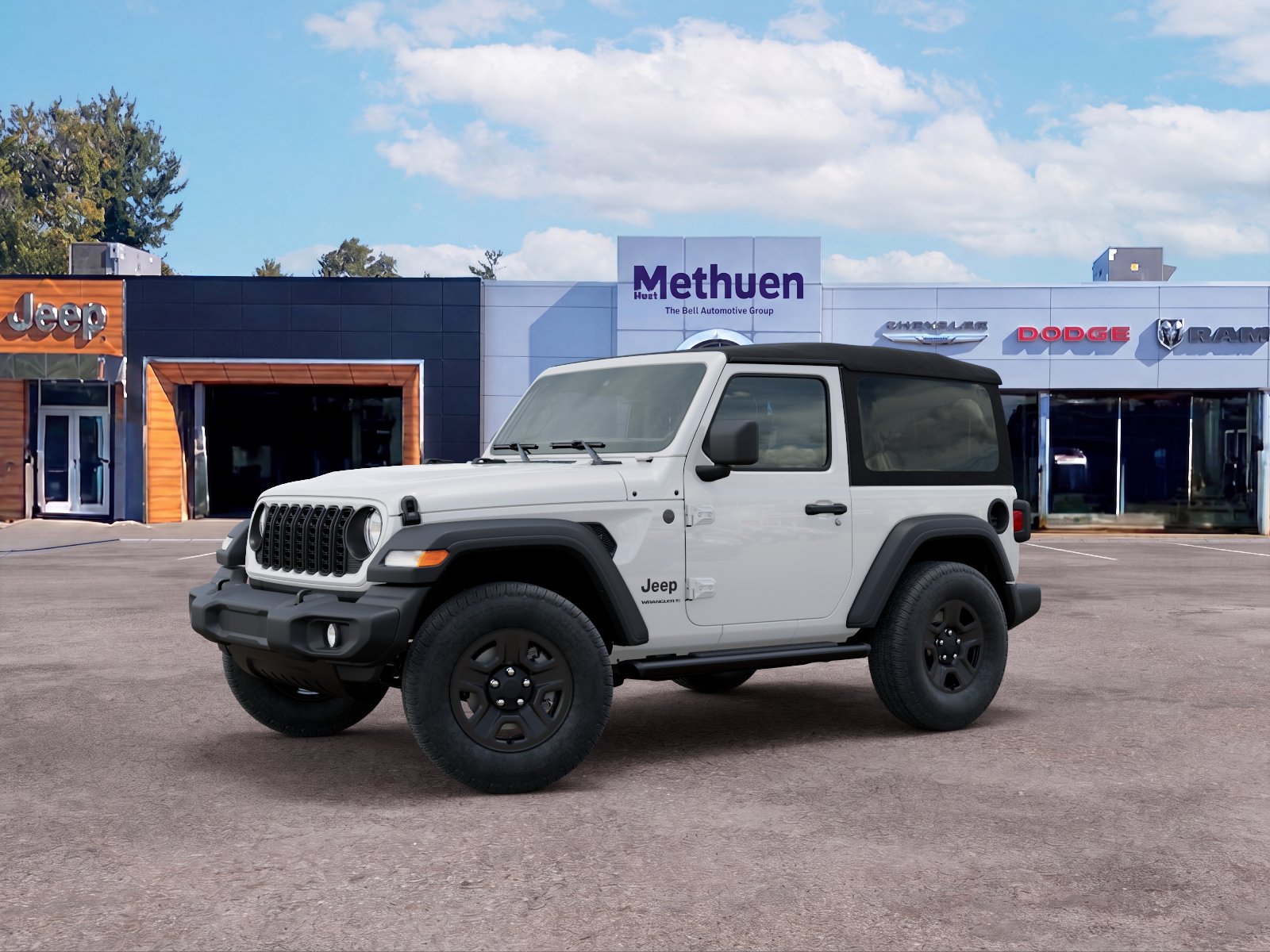 New 2026 Bright White Clear-Coat Exterior Paint Jeep Sport image 17