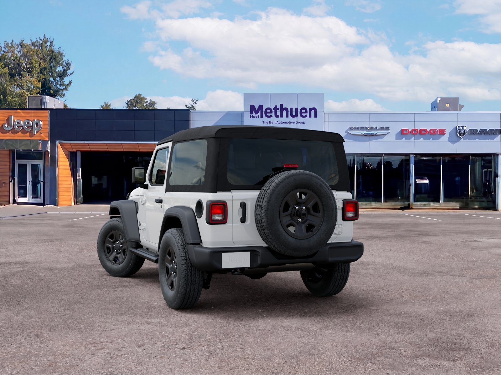 New 2026 Bright White Clear-Coat Exterior Paint Jeep Sport image 18
