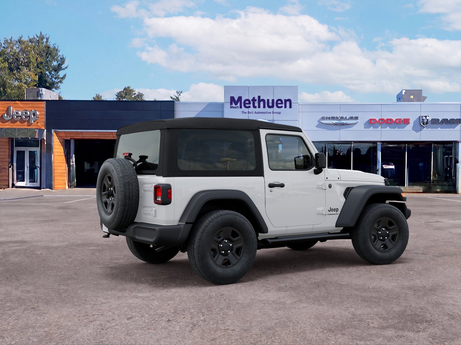 New 2026 Bright White Clear-Coat Exterior Paint Jeep Sport image 19