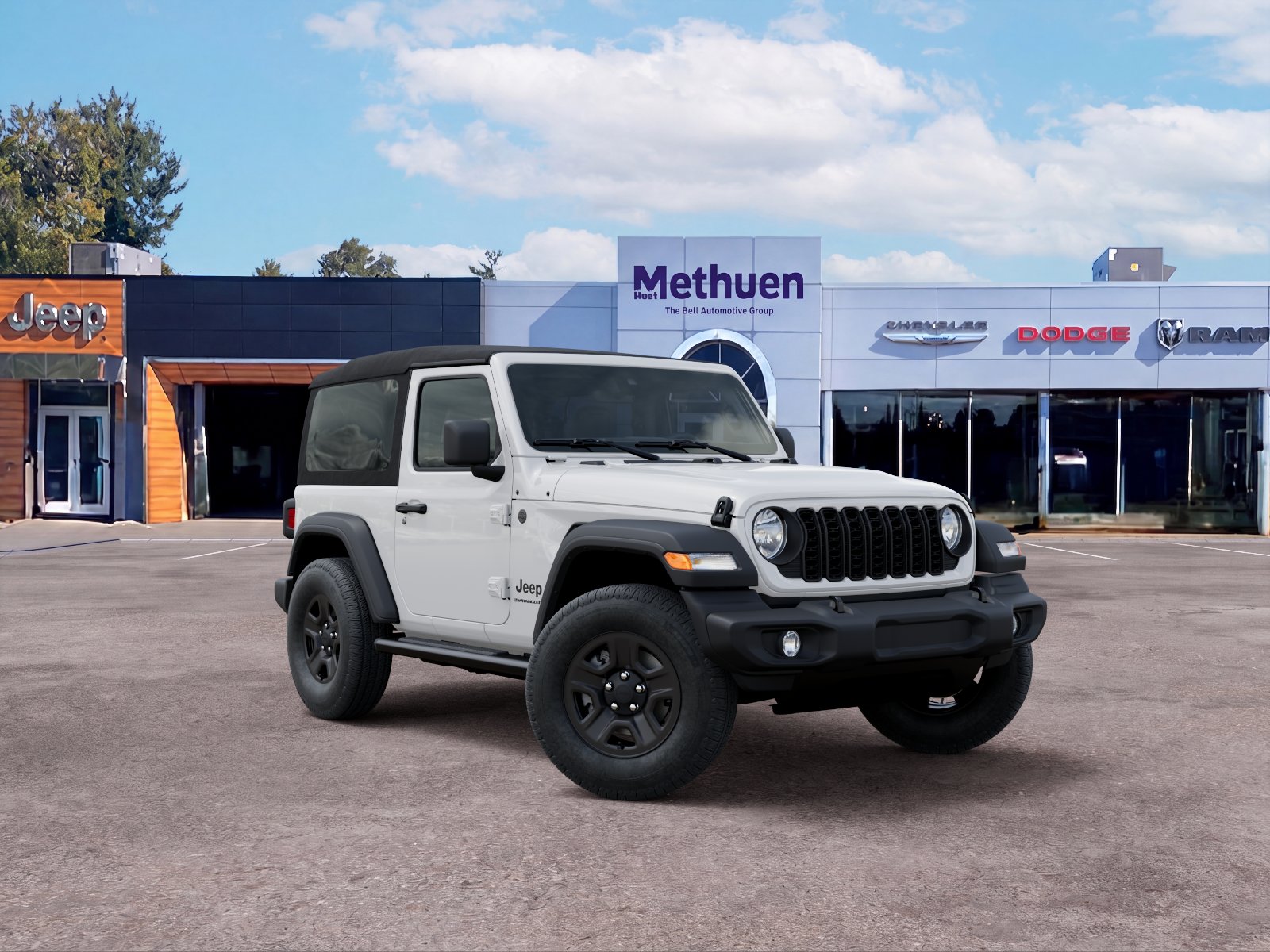 New 2026 Bright White Clear-Coat Exterior Paint Jeep Sport image 20