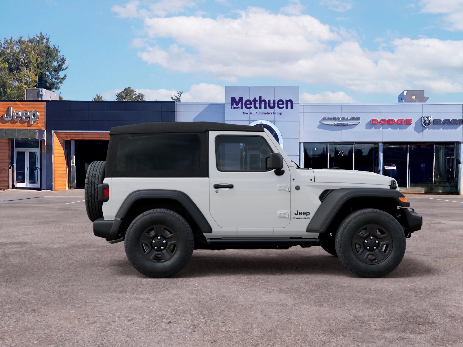 New 2026 Bright White Clear-Coat Exterior Paint Jeep Sport image 36