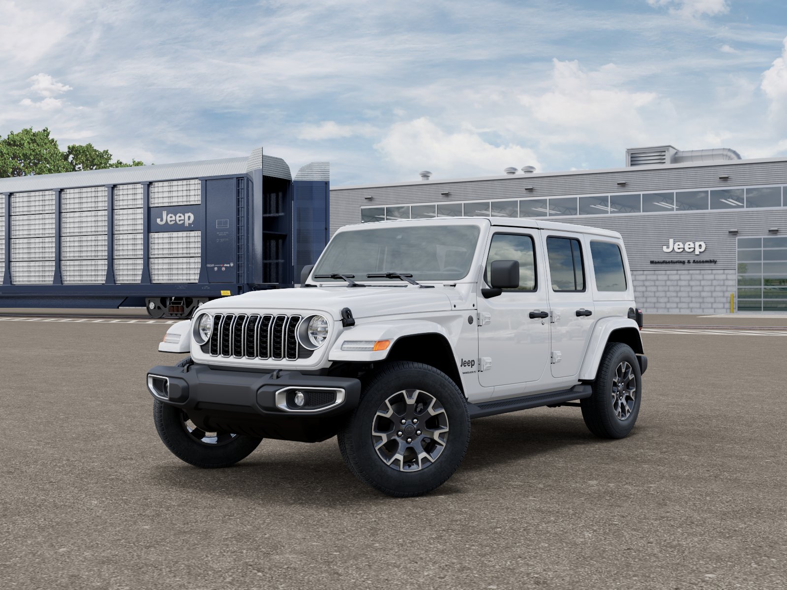 New 2026 Bright White Clear-Coat Exterior Paint Jeep Sahara image 2