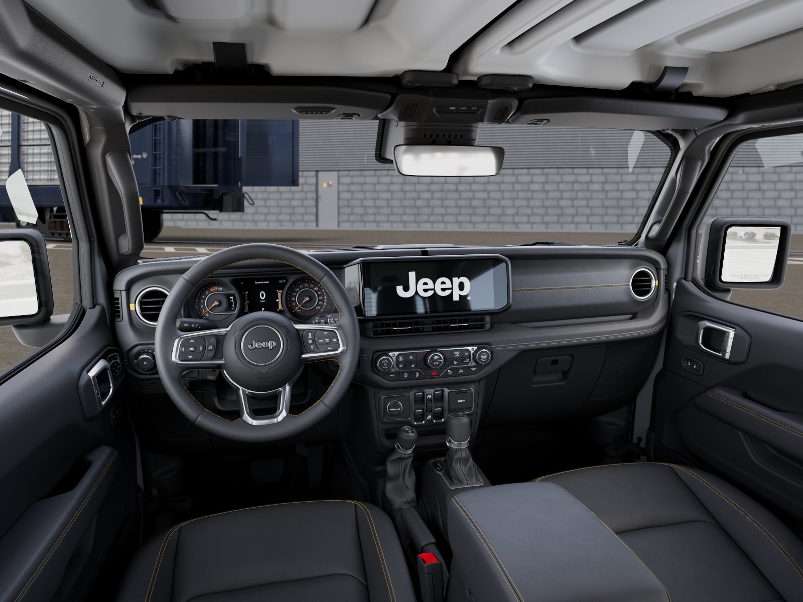New 2026 Bright White Clear-Coat Exterior Paint Jeep Sahara image 14