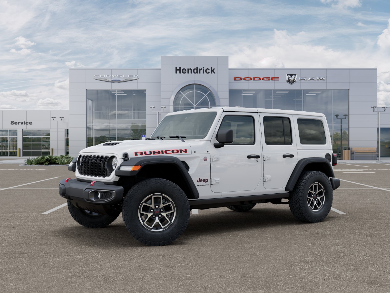 New 2026 Bright White Clear-Coat Exterior Paint Jeep Rubicon image 38