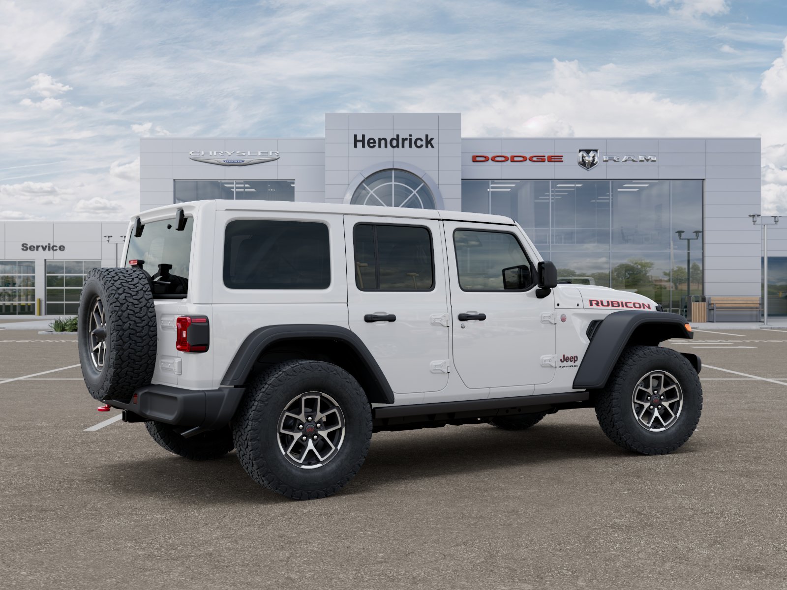 New 2026 Bright White Clear-Coat Exterior Paint Jeep Rubicon image 40