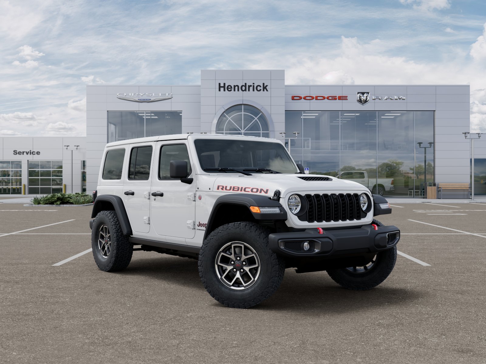 New 2026 Bright White Clear-Coat Exterior Paint Jeep Rubicon image 36